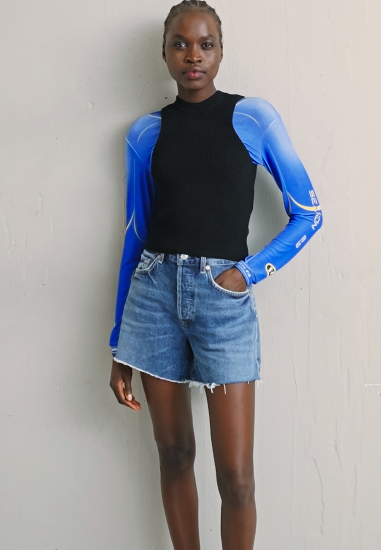 ANNABELLE LONG - Denim shorts