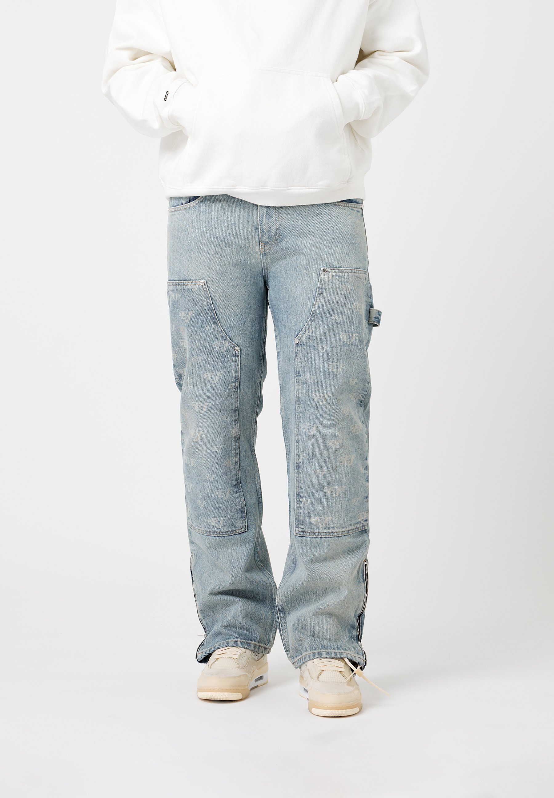 LASERED CARPENTER JEANS - Relaxed fit jeans