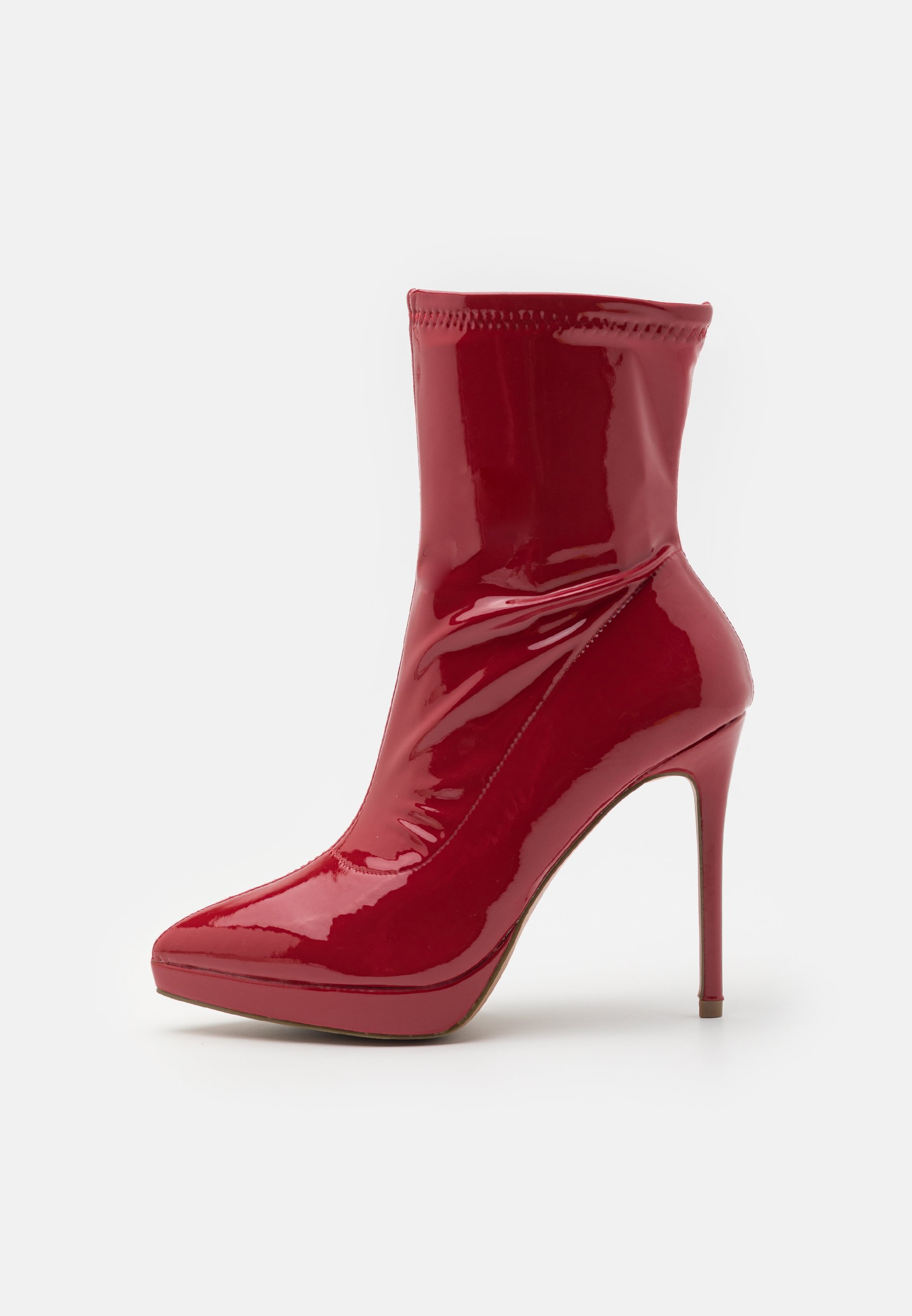 High heeled ankle boots