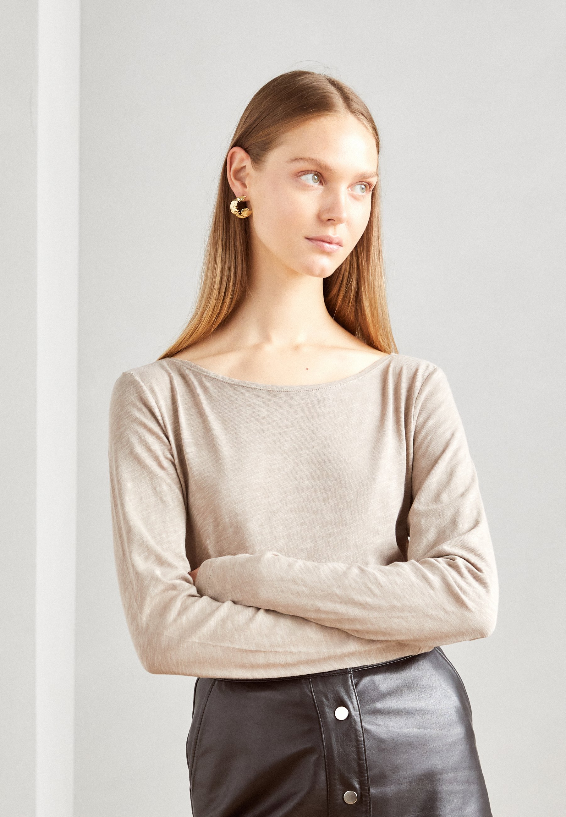 LONG SLEEVE BOAT NECK - Long sleeved top