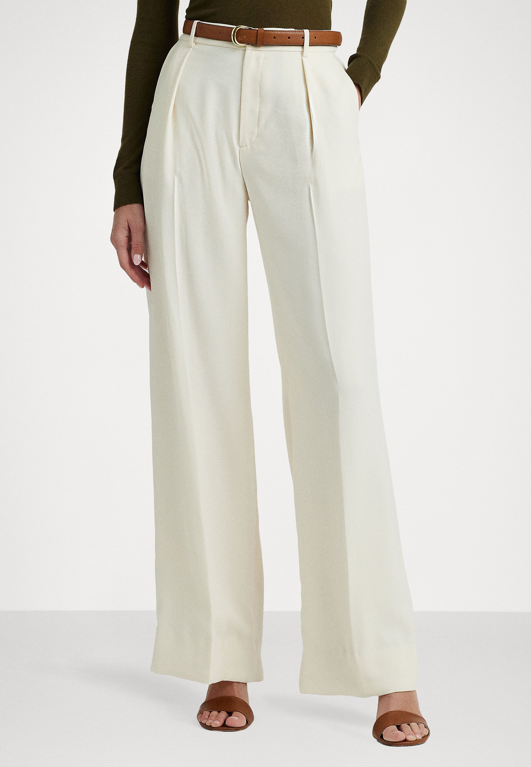 KIRAHN FULL LENGTH PLEATED - Trousers
