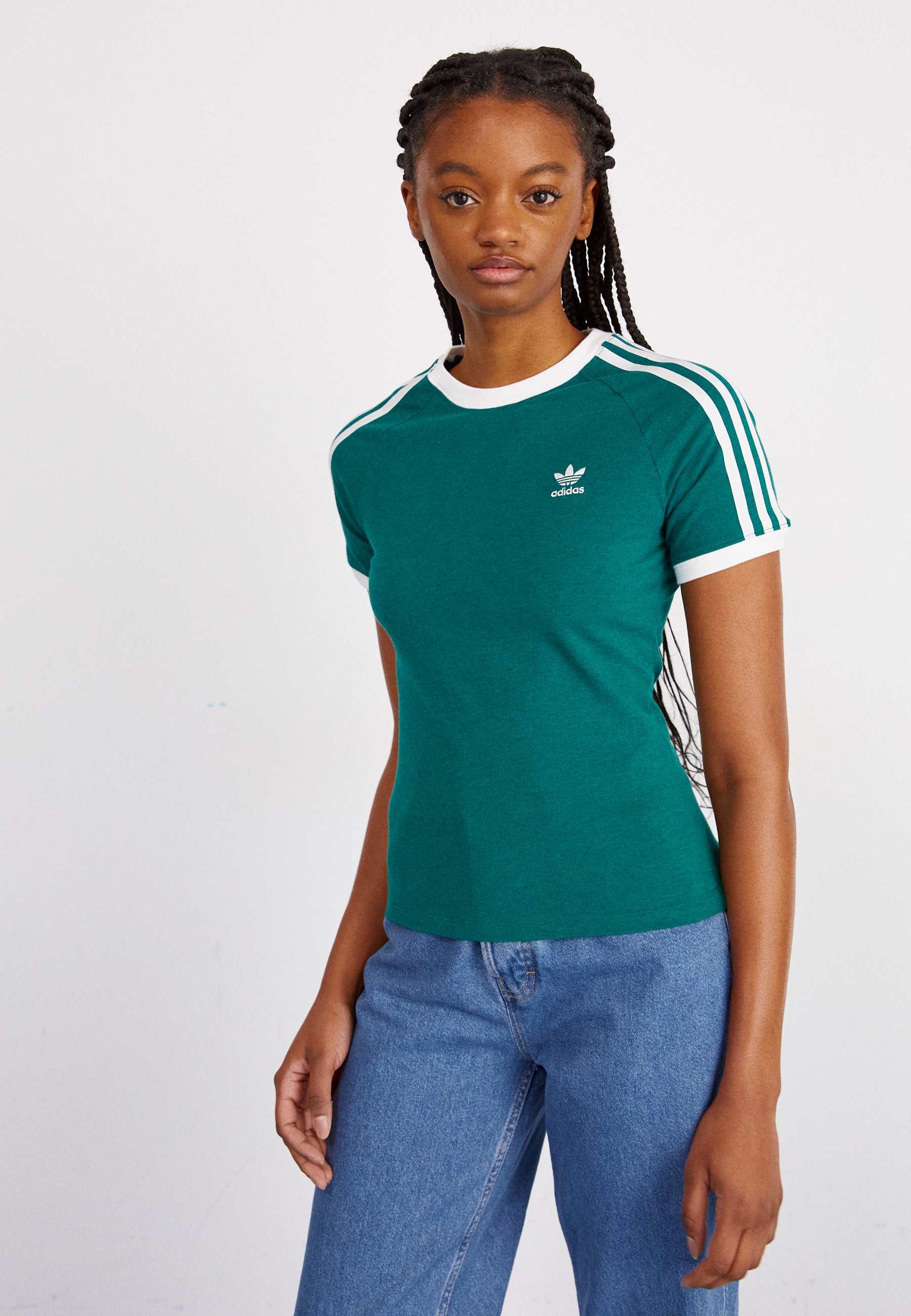 3 STRIPE RAGLAN TEE SLIM - Print T-shirt