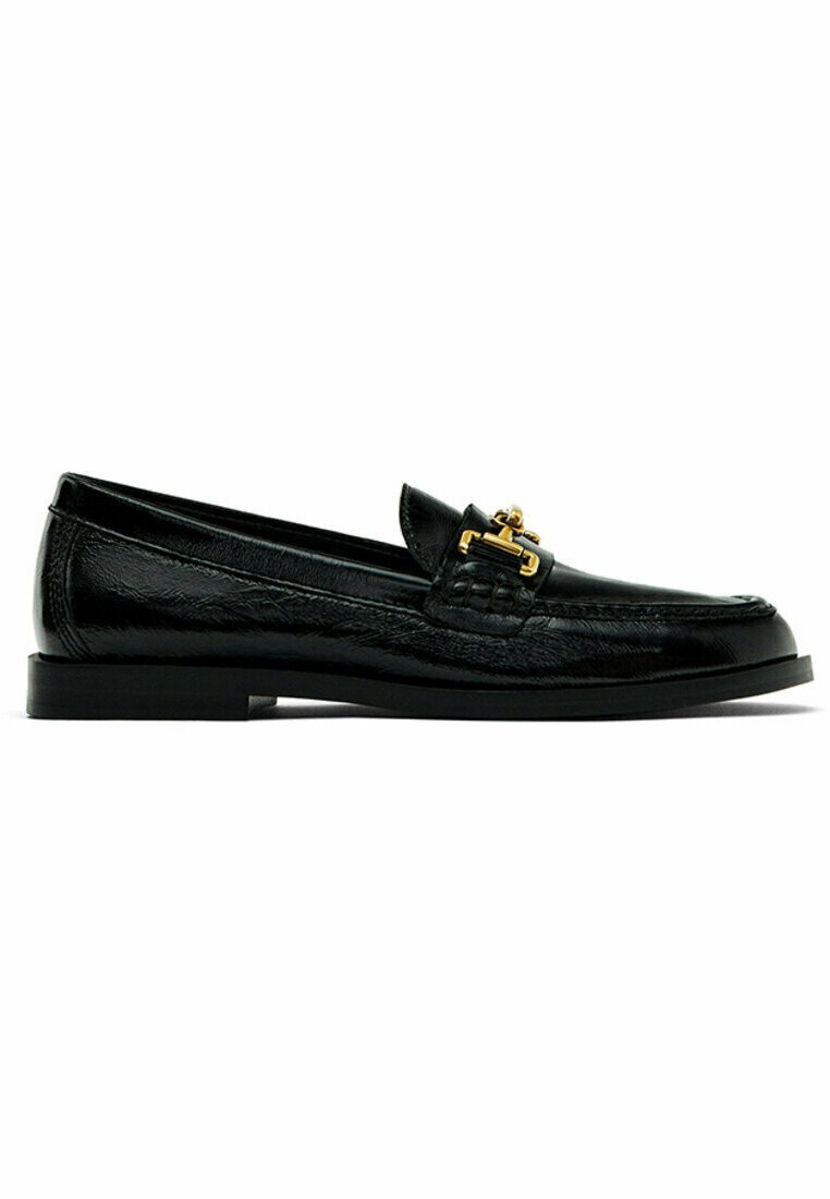 CREASED PATENT-FINISH LOAFERS WITH HORSEBIT 11532250 - Slip-ons