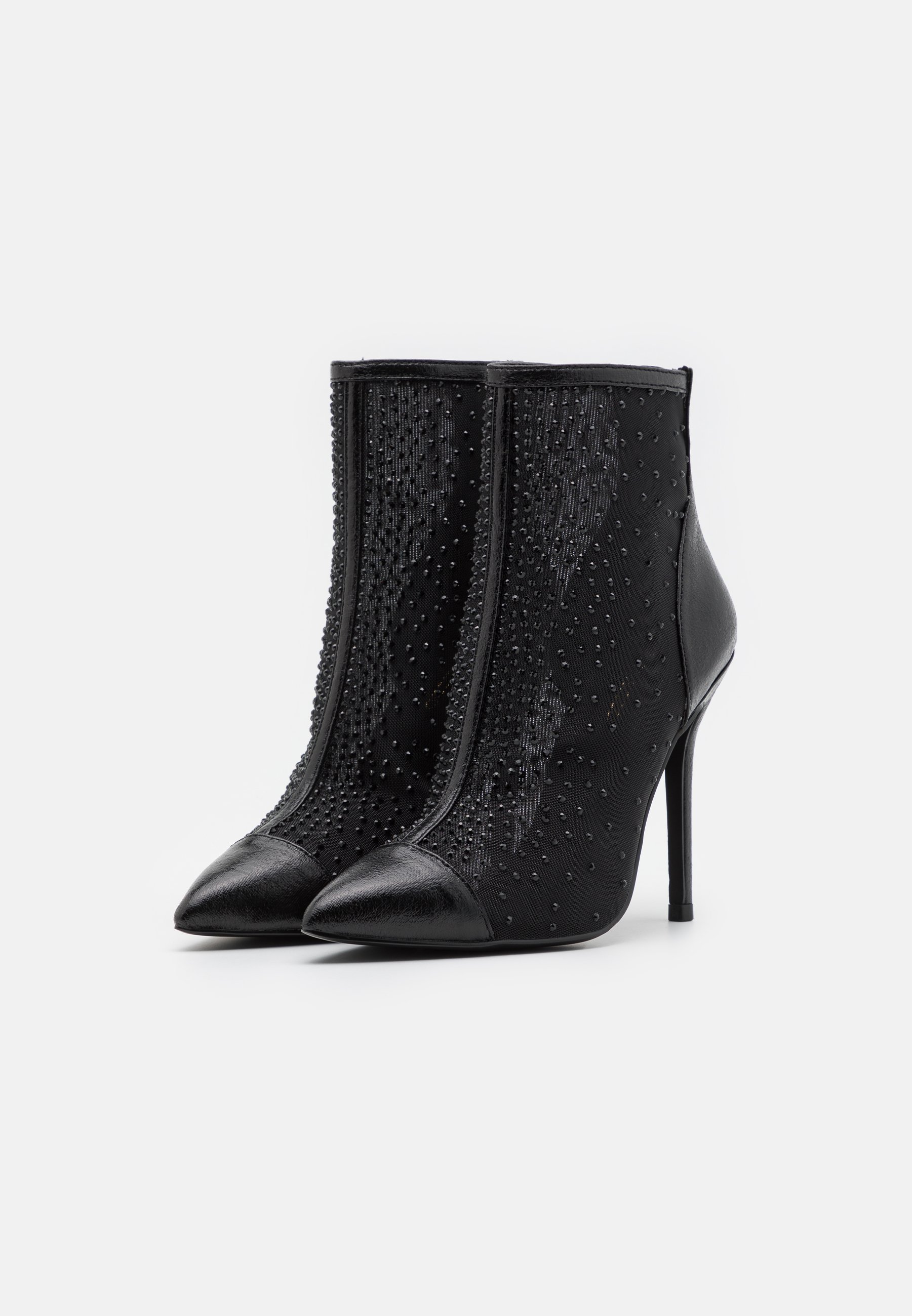 High heeled ankle boots