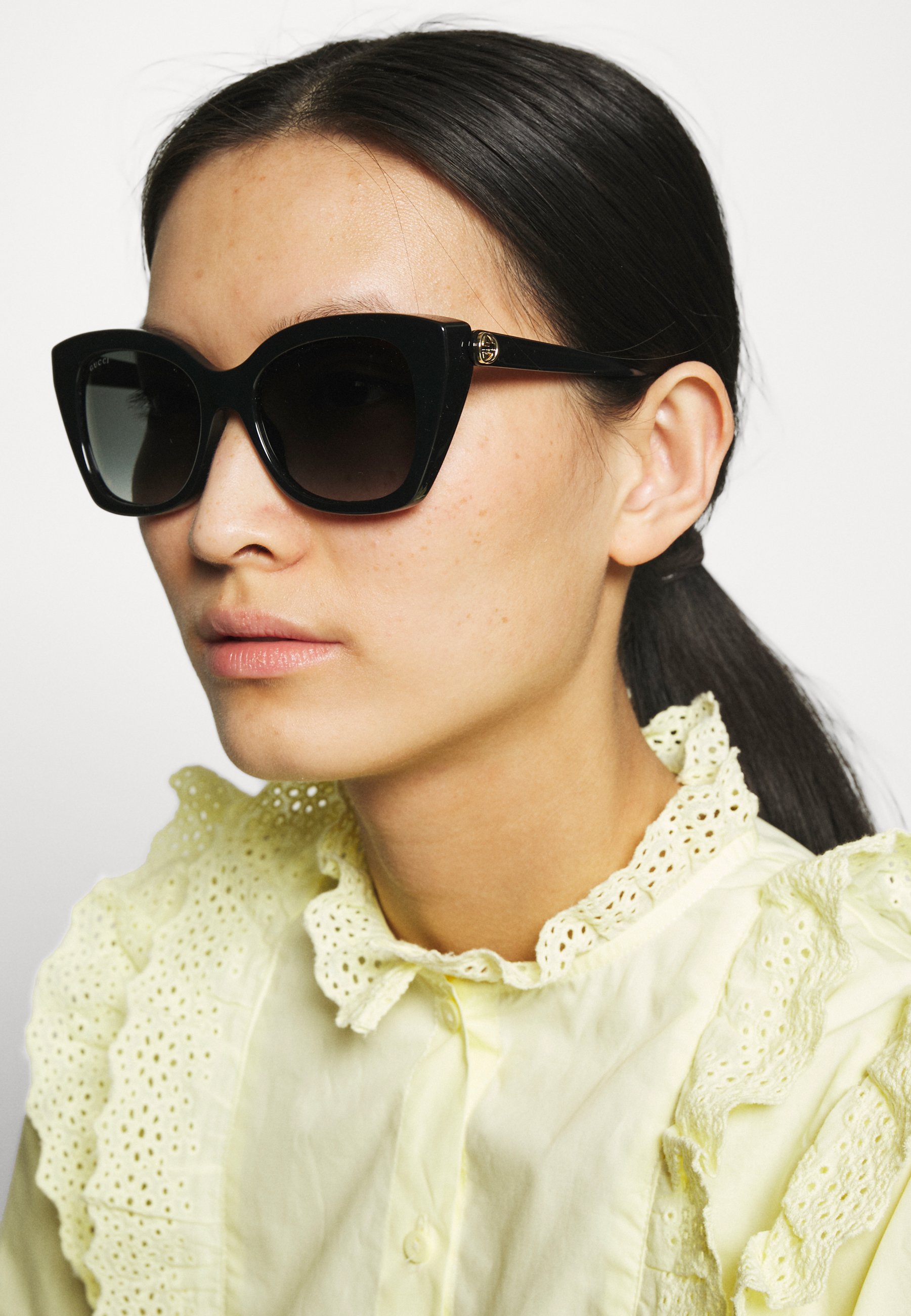 GG CAT-EYE ACETATE SUNGLASSES - Sunglasses