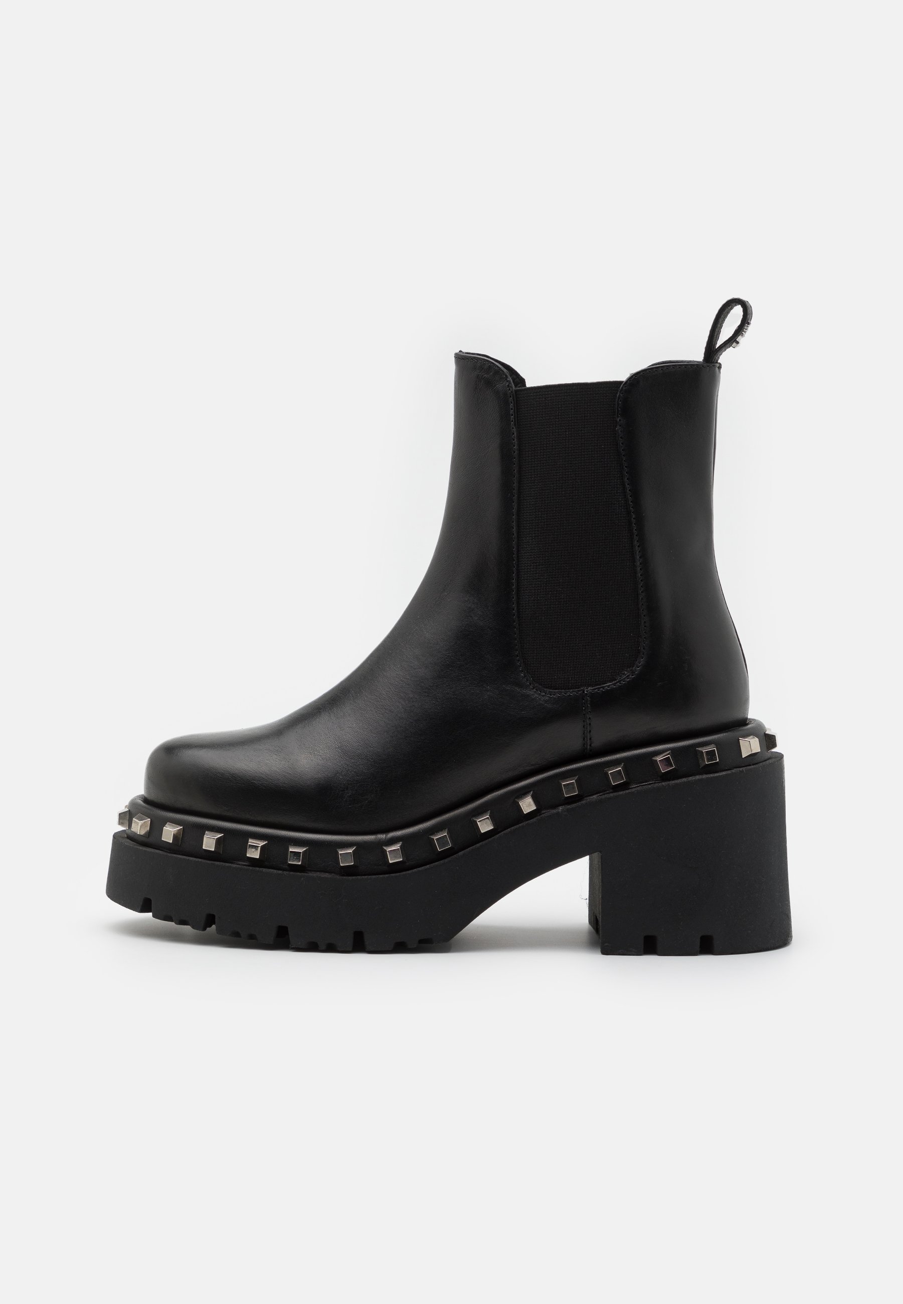 High heeled ankle boots