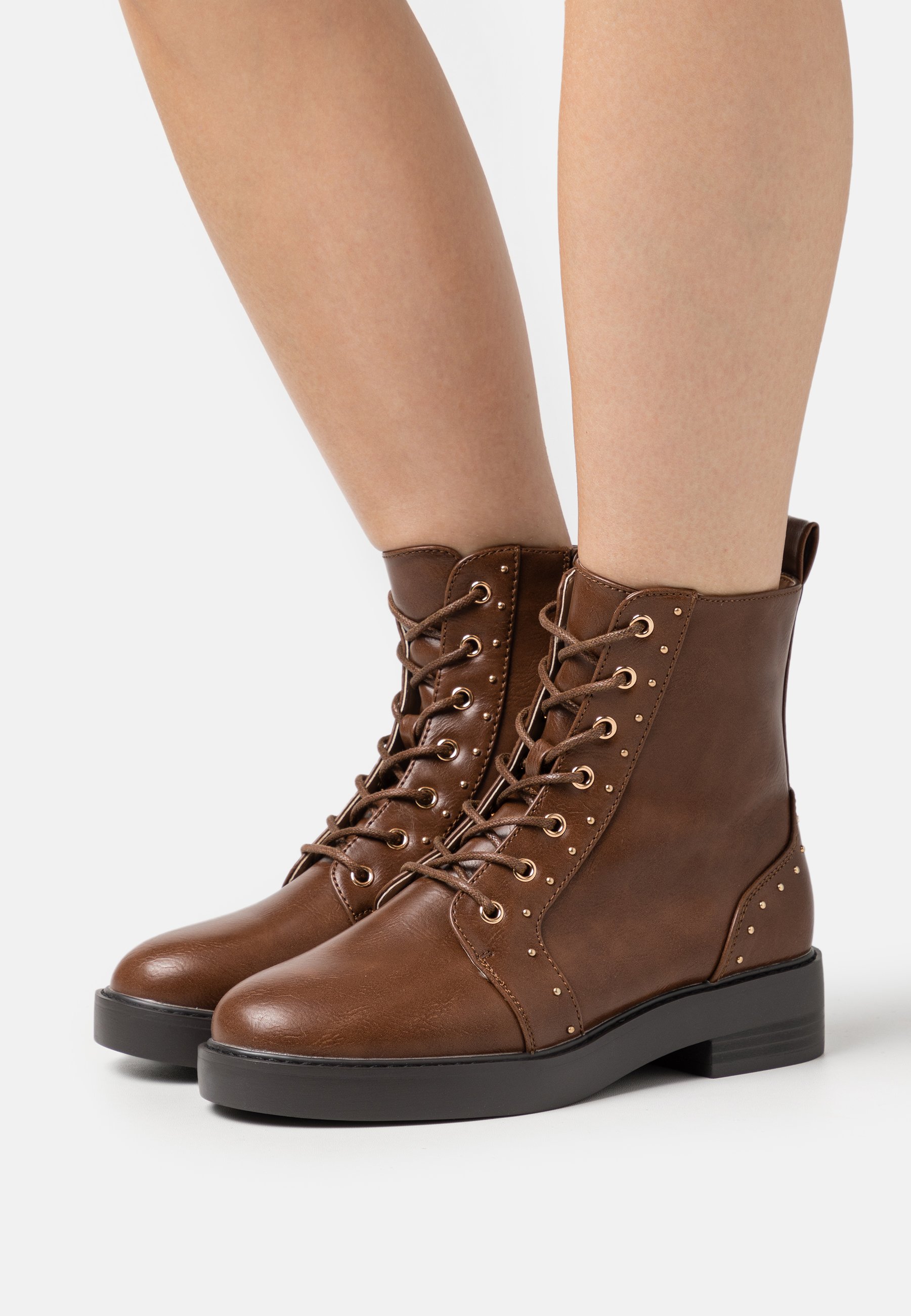 Lace-up ankle boots