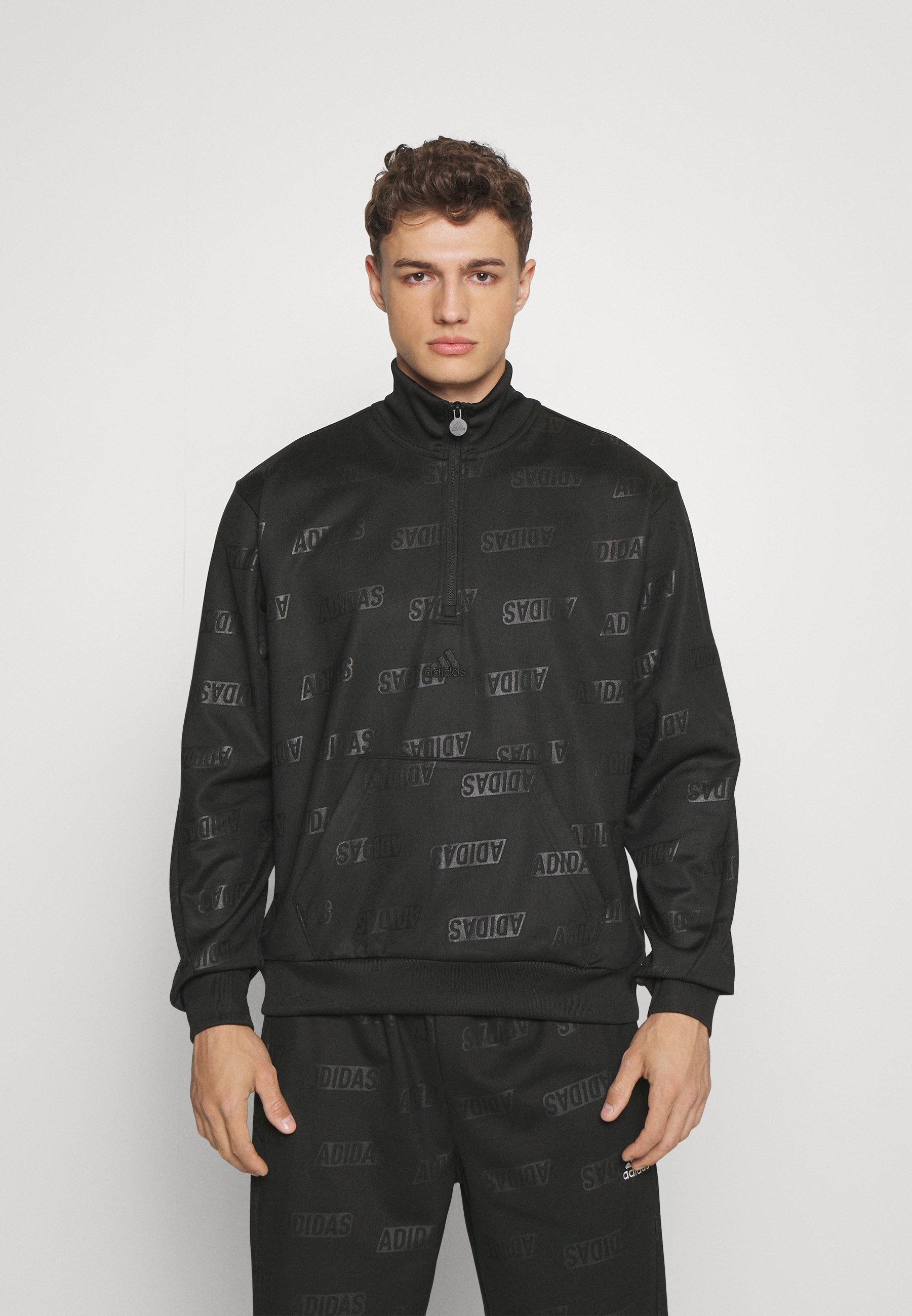 EMBOSSED QUARTER-ZIP - Sweatshirt