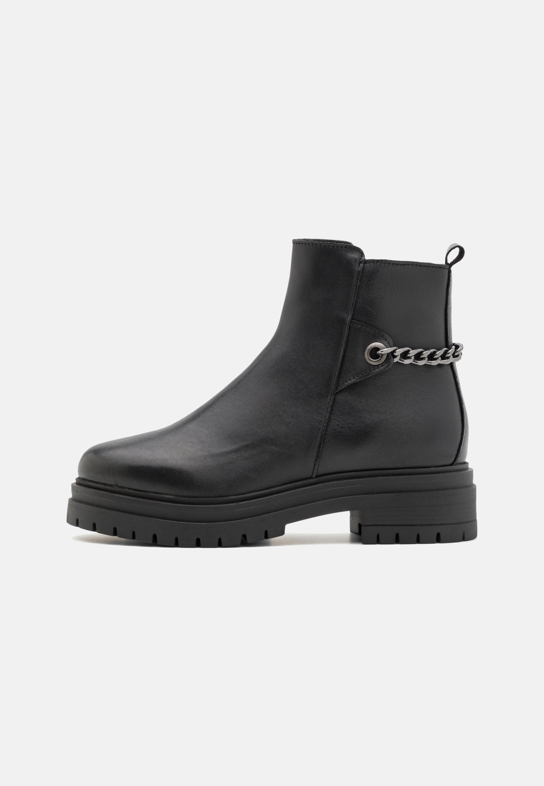 LEATHER - Platform ankle boots