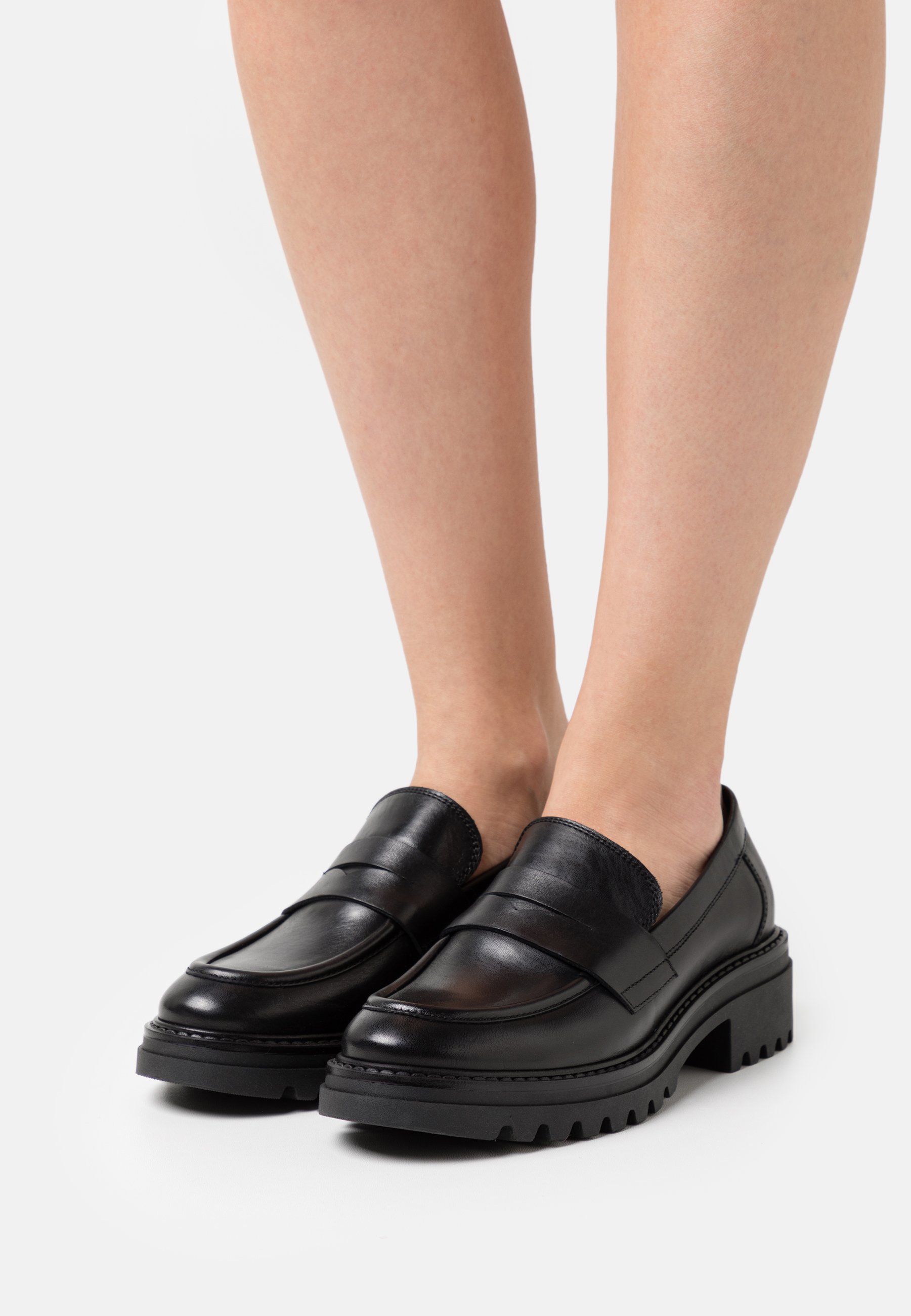 LEATHER - Slip-ons