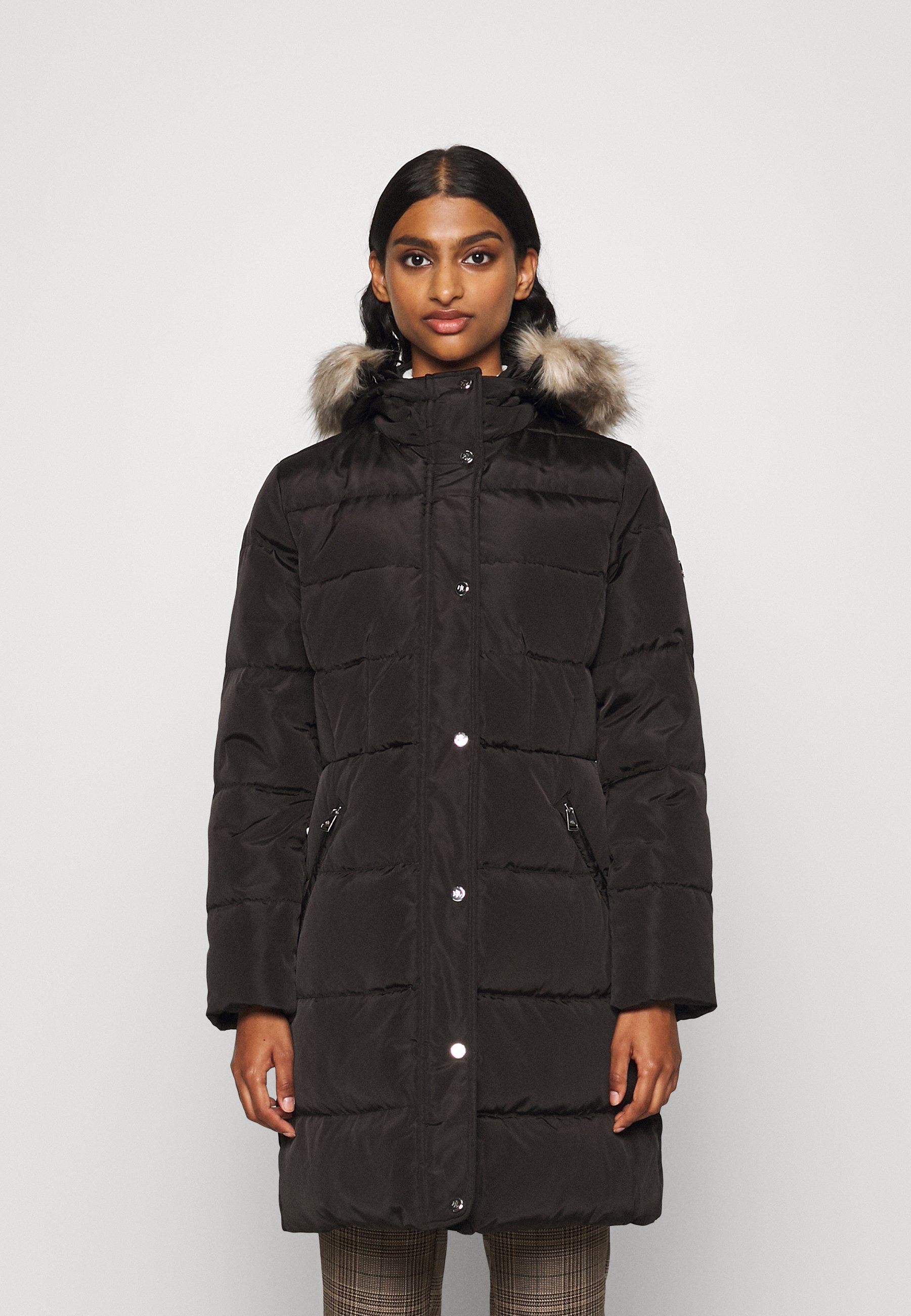 HOOD INSULATED COAT - Down coat