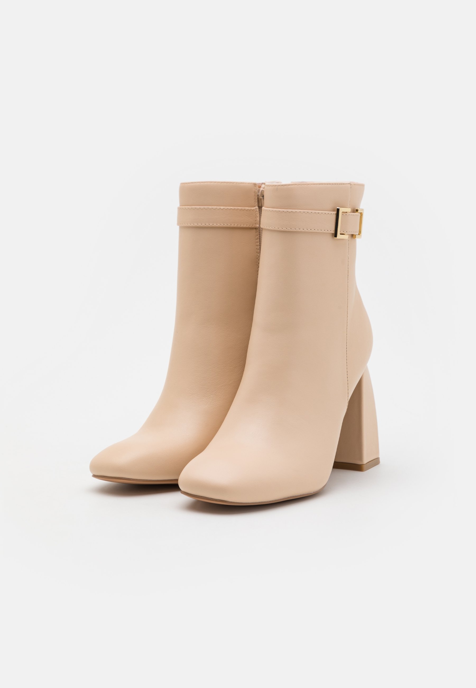 LEATHER - High heeled ankle boots