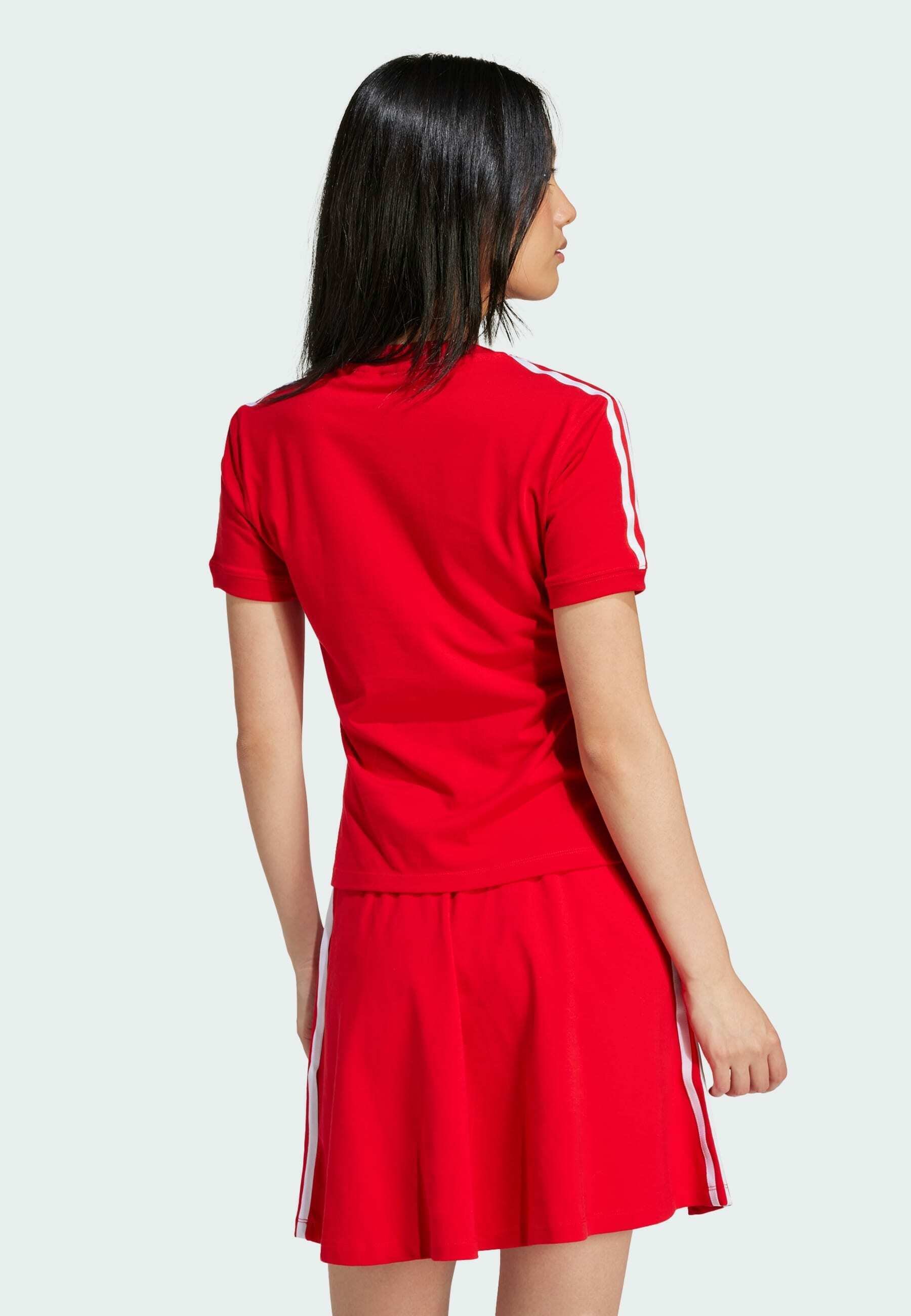 3-STRIPES V-NECK - Print T-shirt