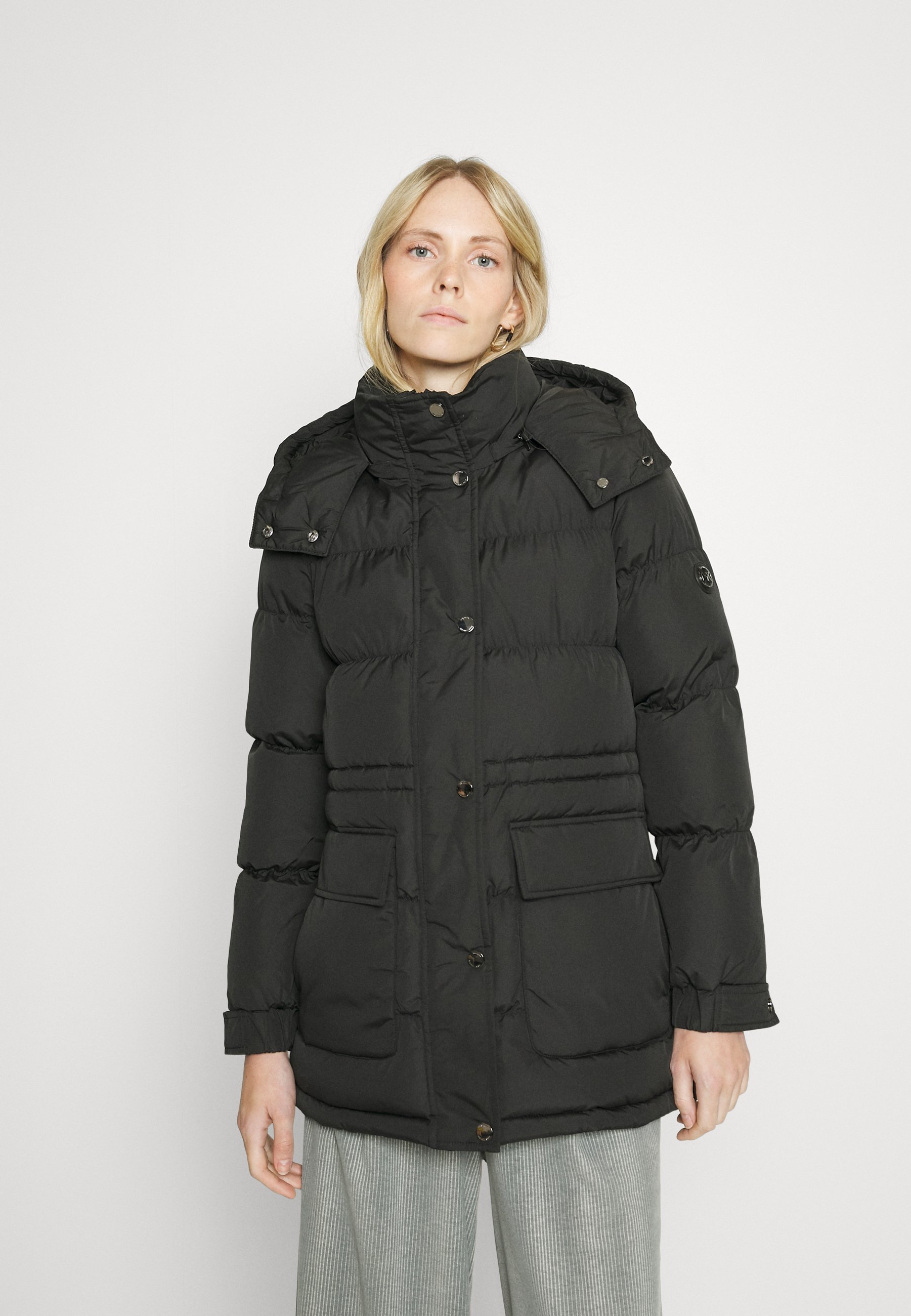 LONG LINE HEAVY WEIGHT PUFFER WITH ENHANCED WAIST - Winter coat