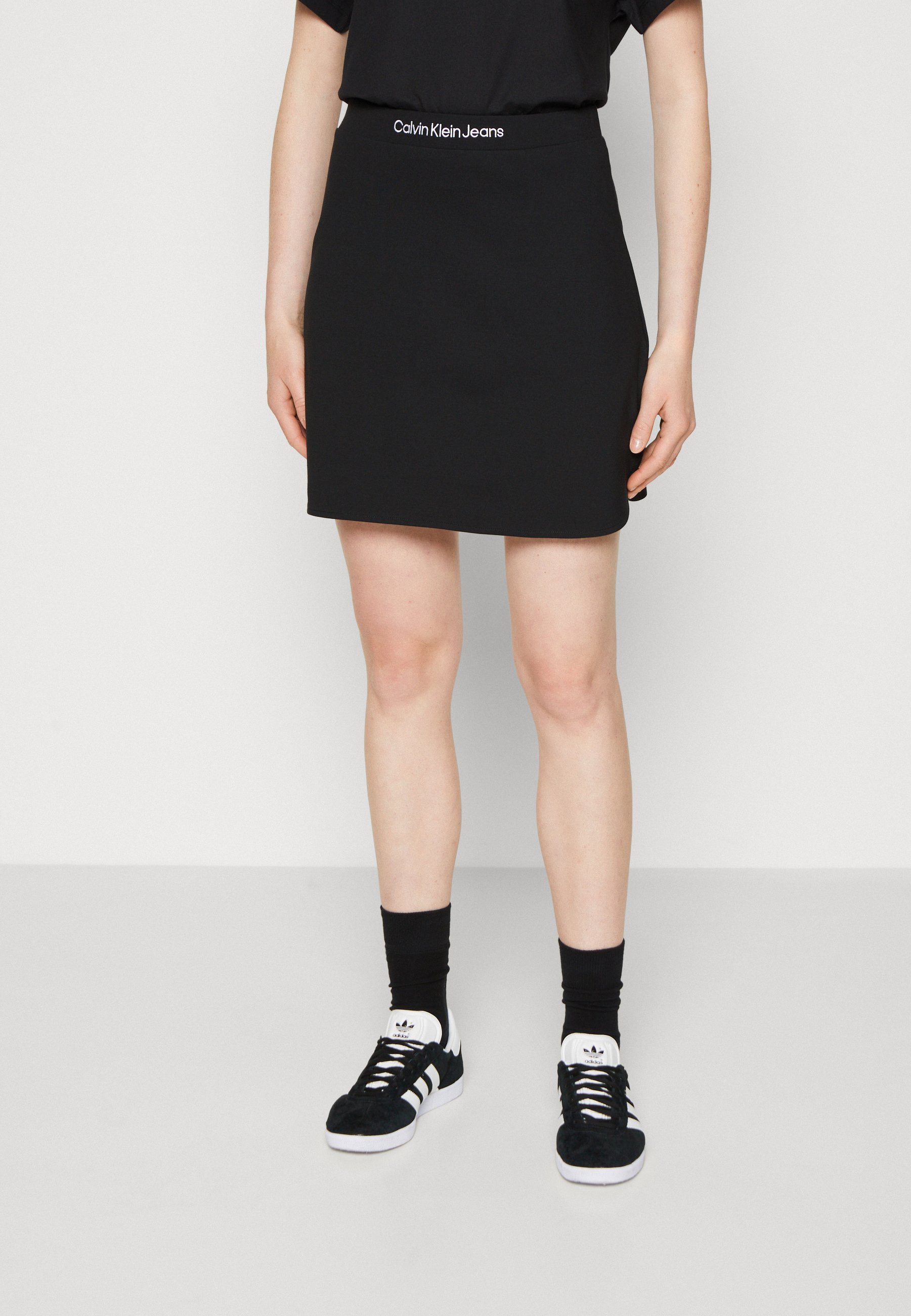 LOGO WAISTBAND MILANO SKIRT - Mini skirt