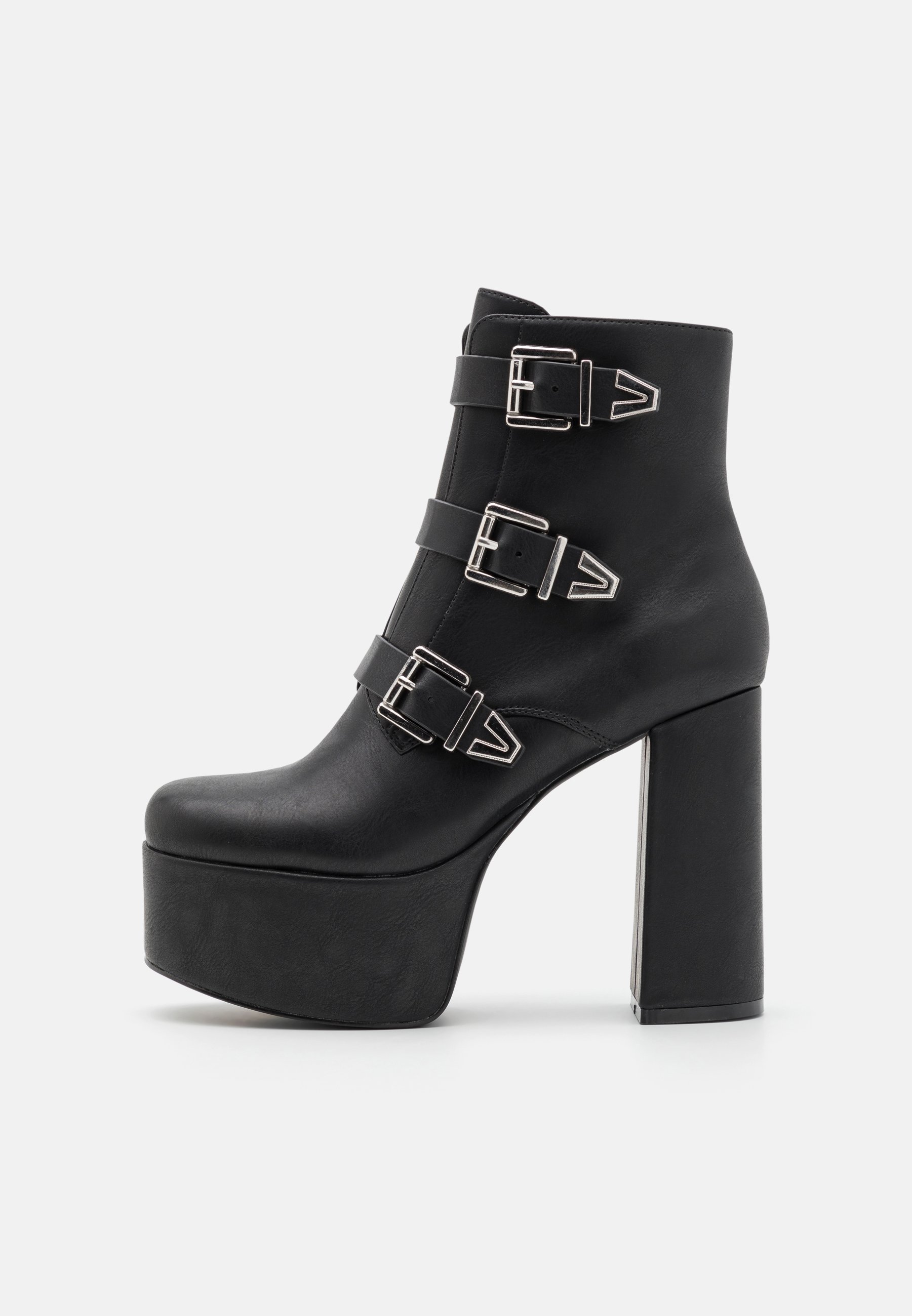 High heeled ankle boots