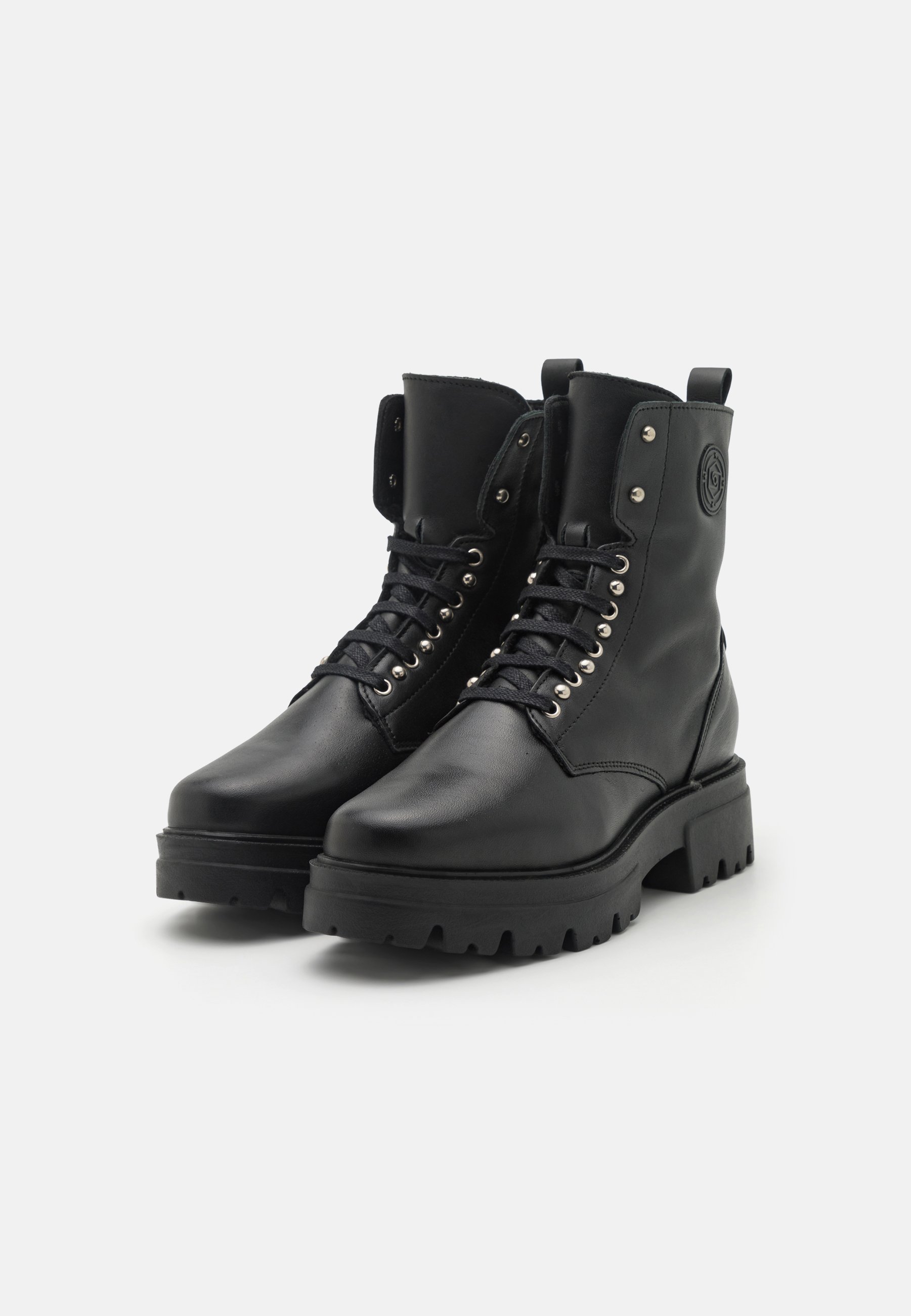 LEATHER- Lace-up ankle boots