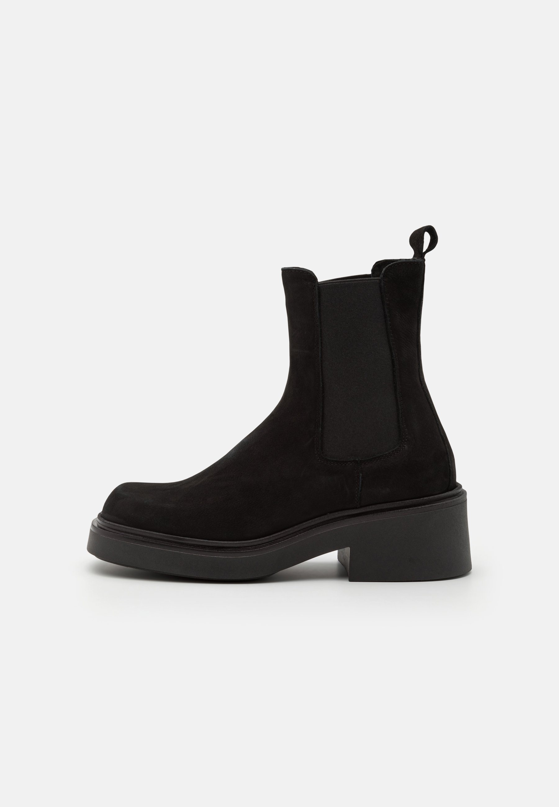 LEATHER- Platform ankle boots