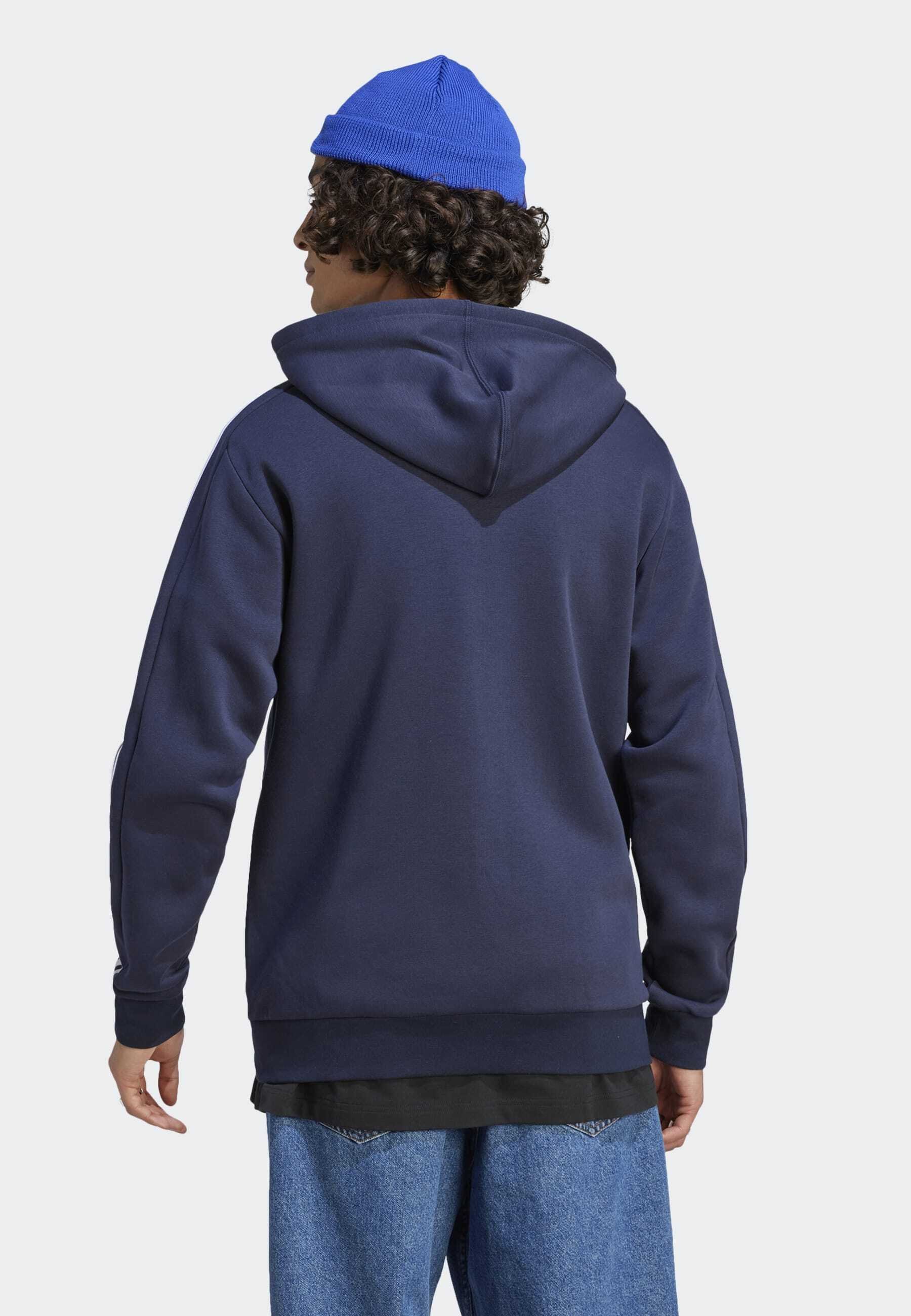 ESSENTIALS 3-STRIPES FULL-ZIP - Zip-up sweatshirt