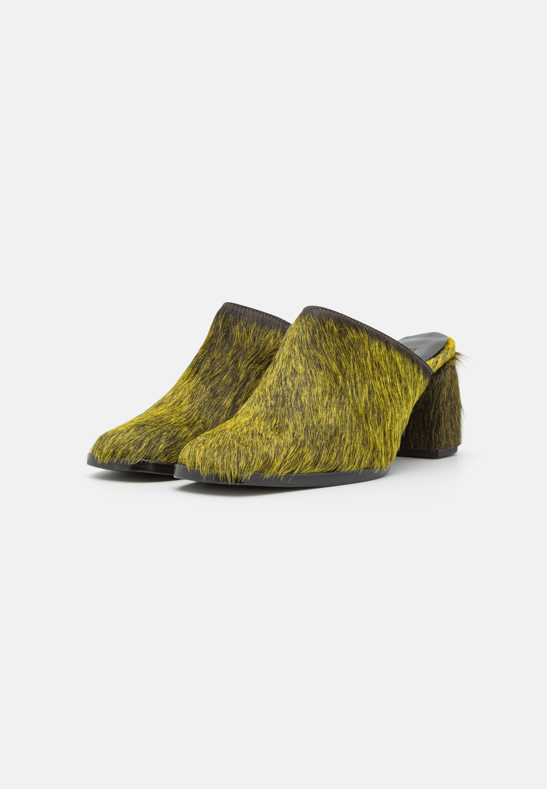 BOWED MULE- Heeled mules