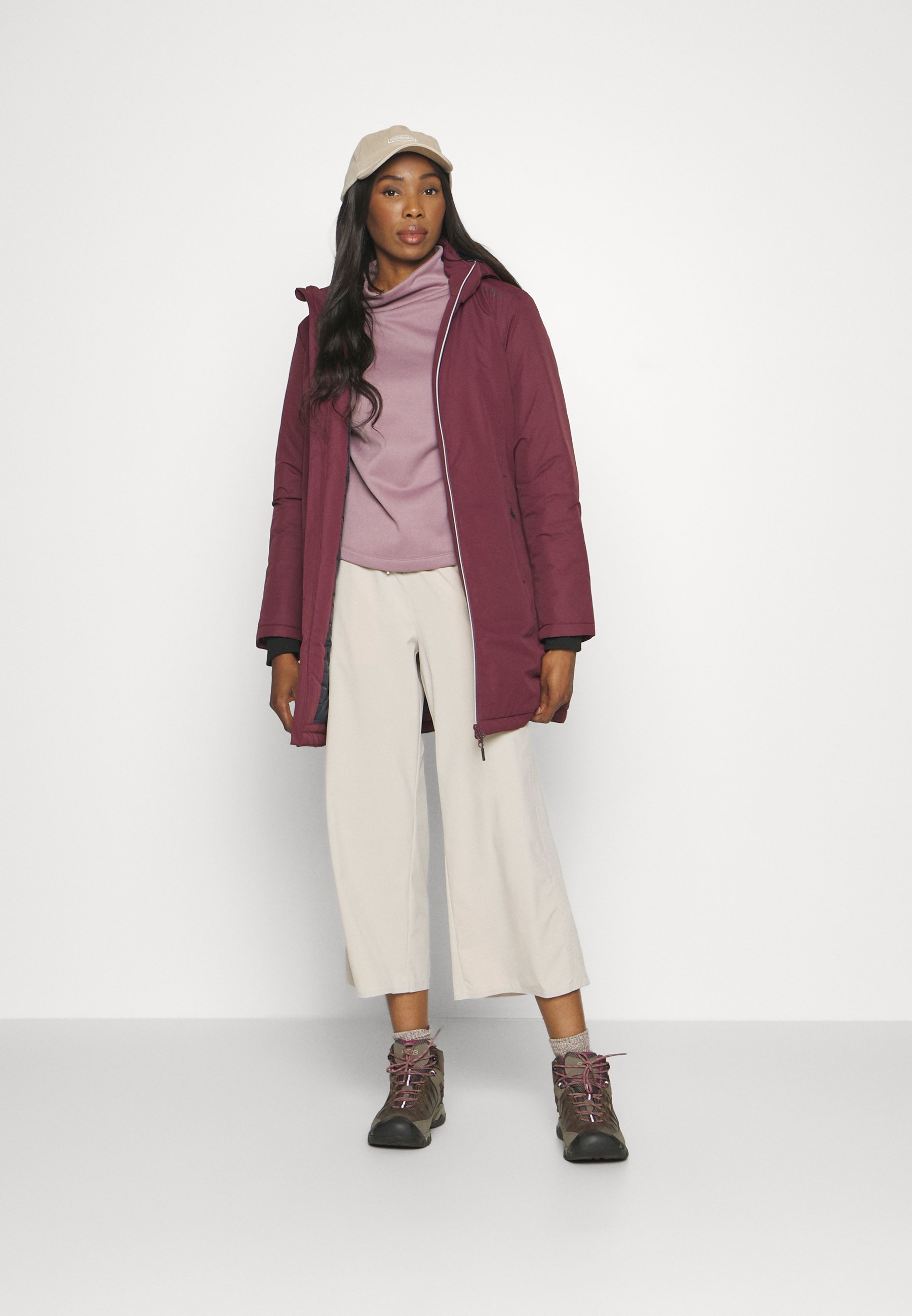 WOMAN COAT ZIP HOOD - Parka