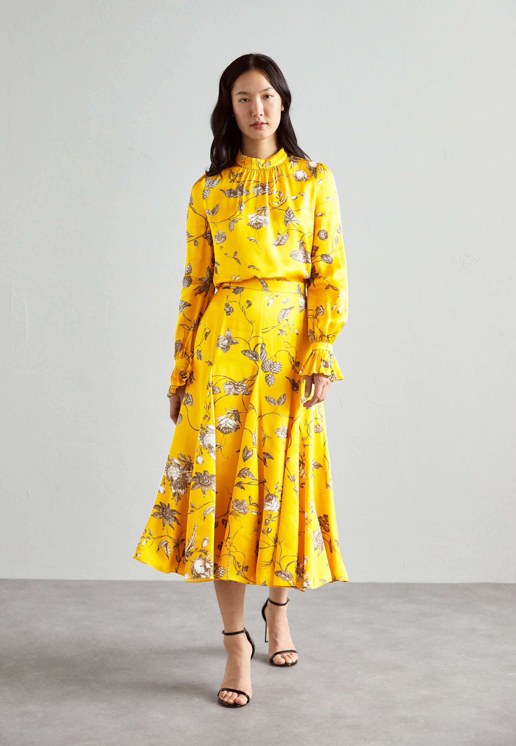 VOLUME MIDI SKIRT - Pleated skirt