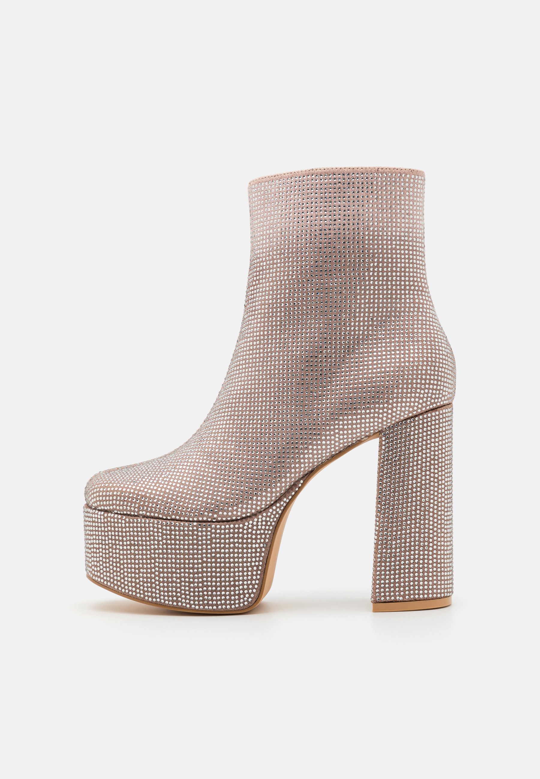 High heeled ankle boots
