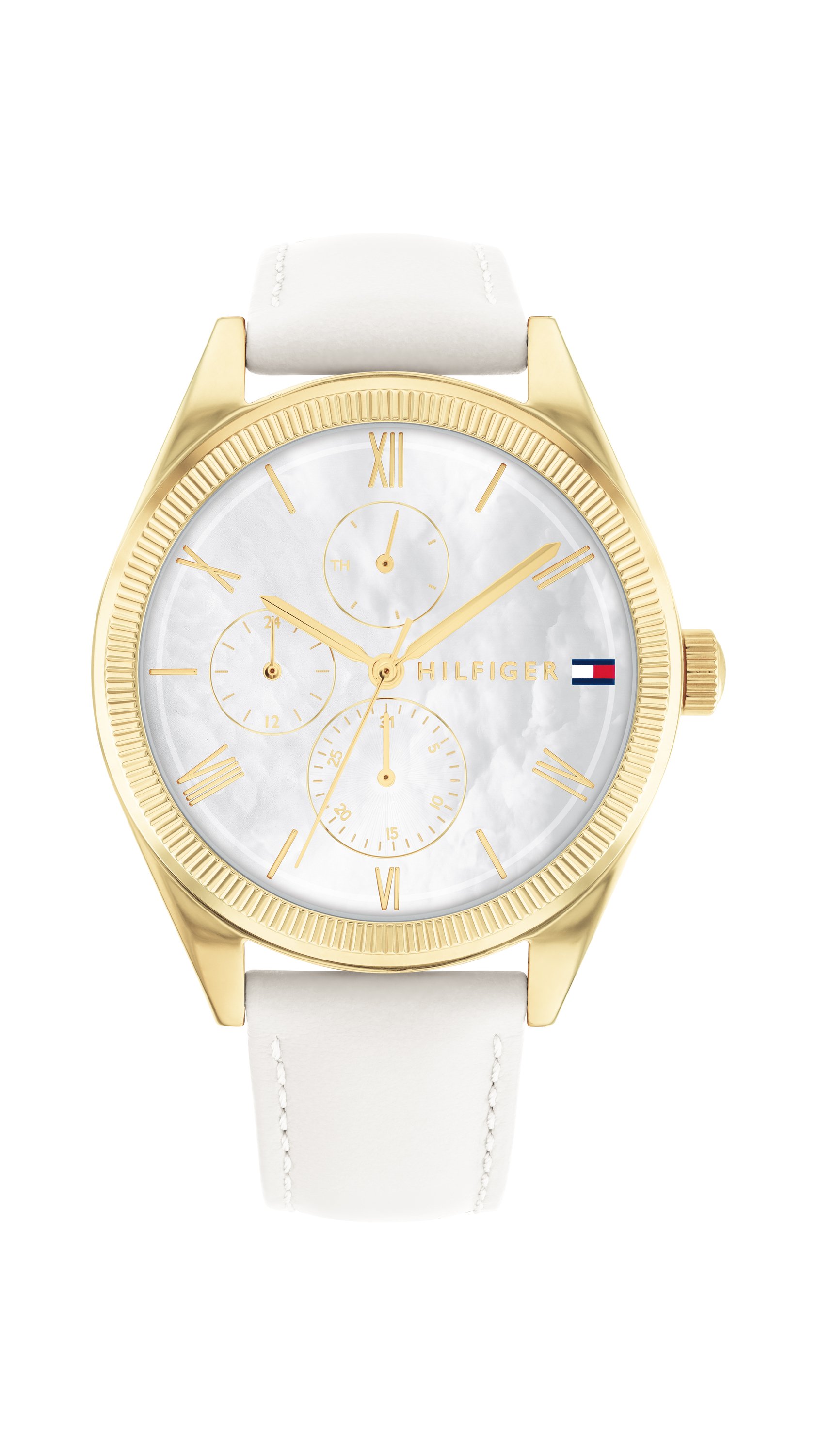 GP CASE AND BEZEL MOP DIAL WITH GP ACCENTS - Chronograph watch