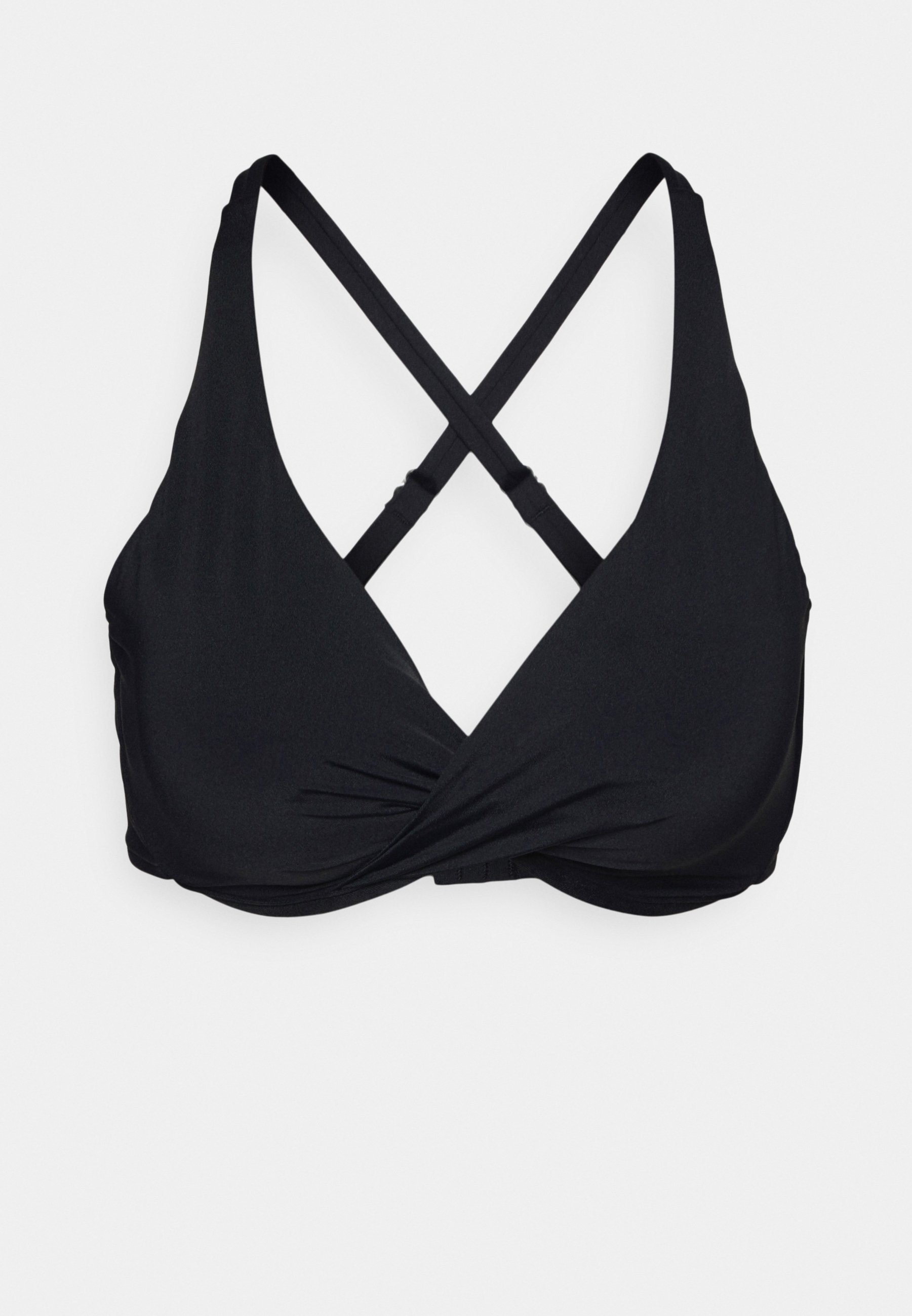 COLLECTIVE WRAP FRONT CUP BRA - Bikini top