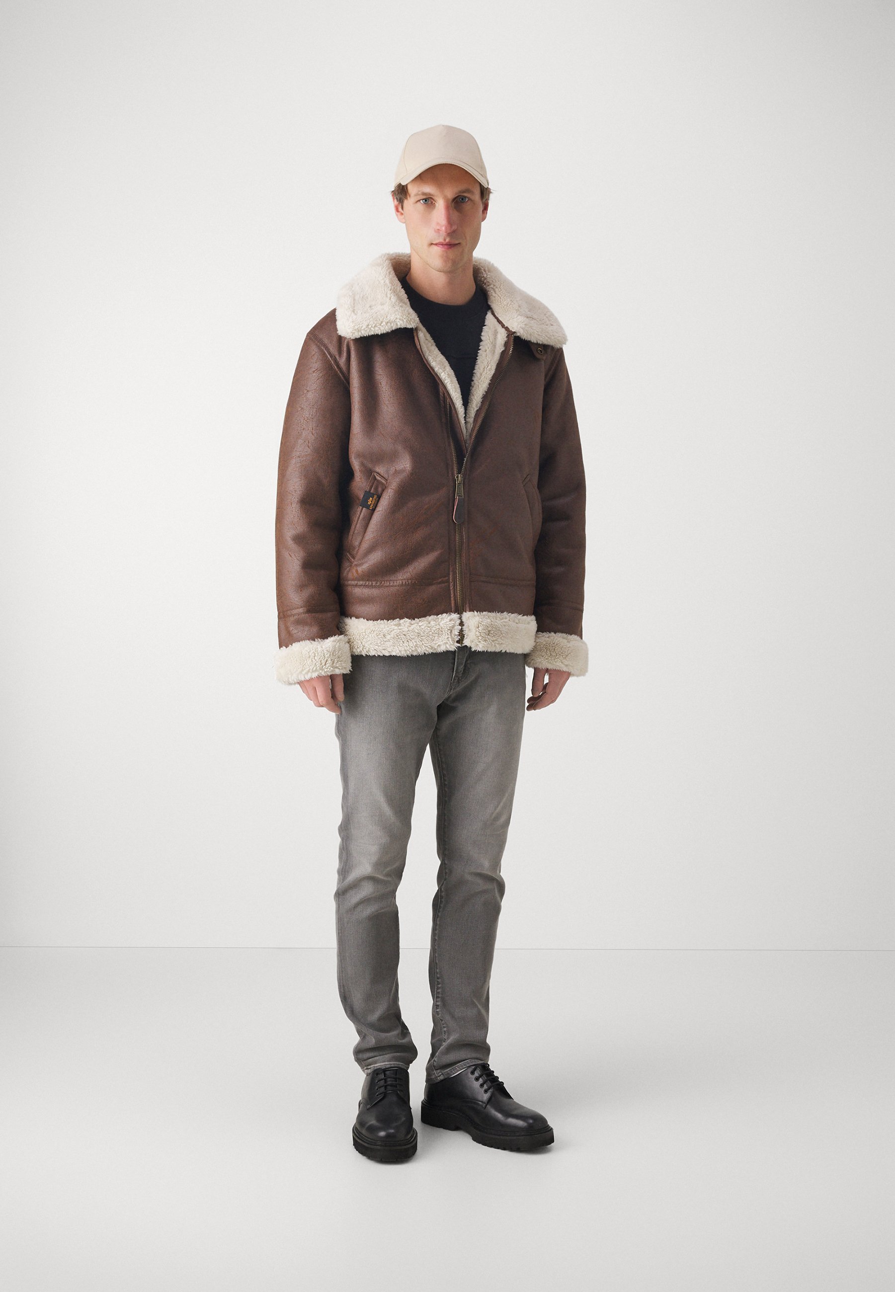 Faux leather jacket