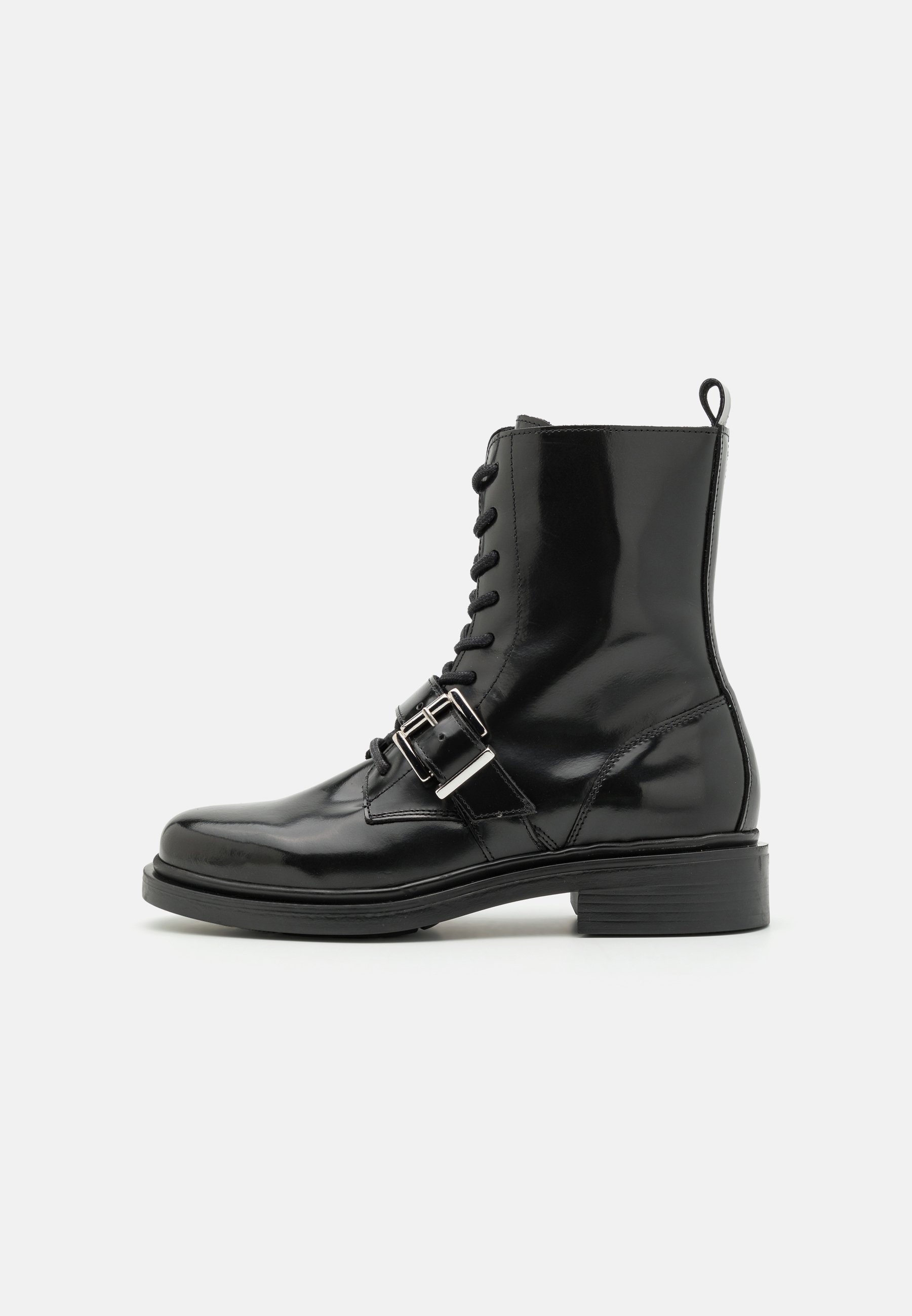 LEATHER- Lace-up ankle boots