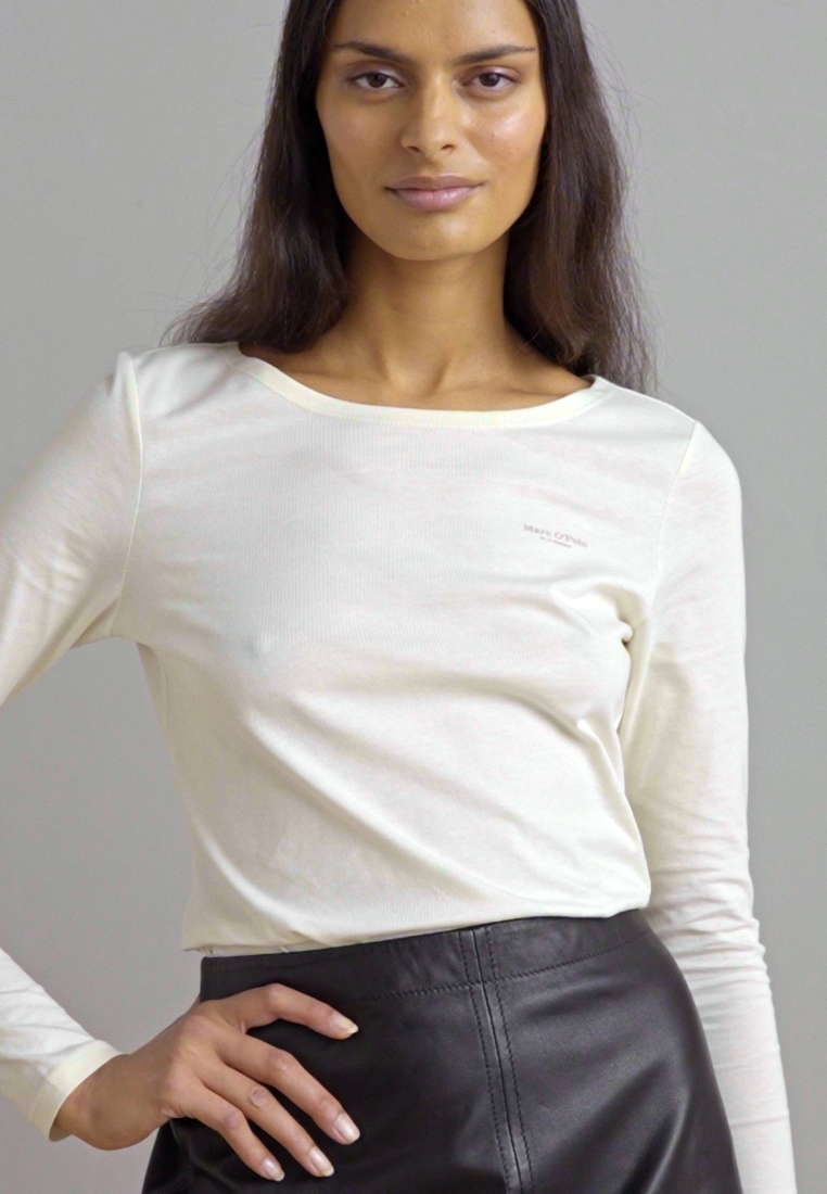 LONG SLEEVE ROUND NECK SOLID - Long sleeved top