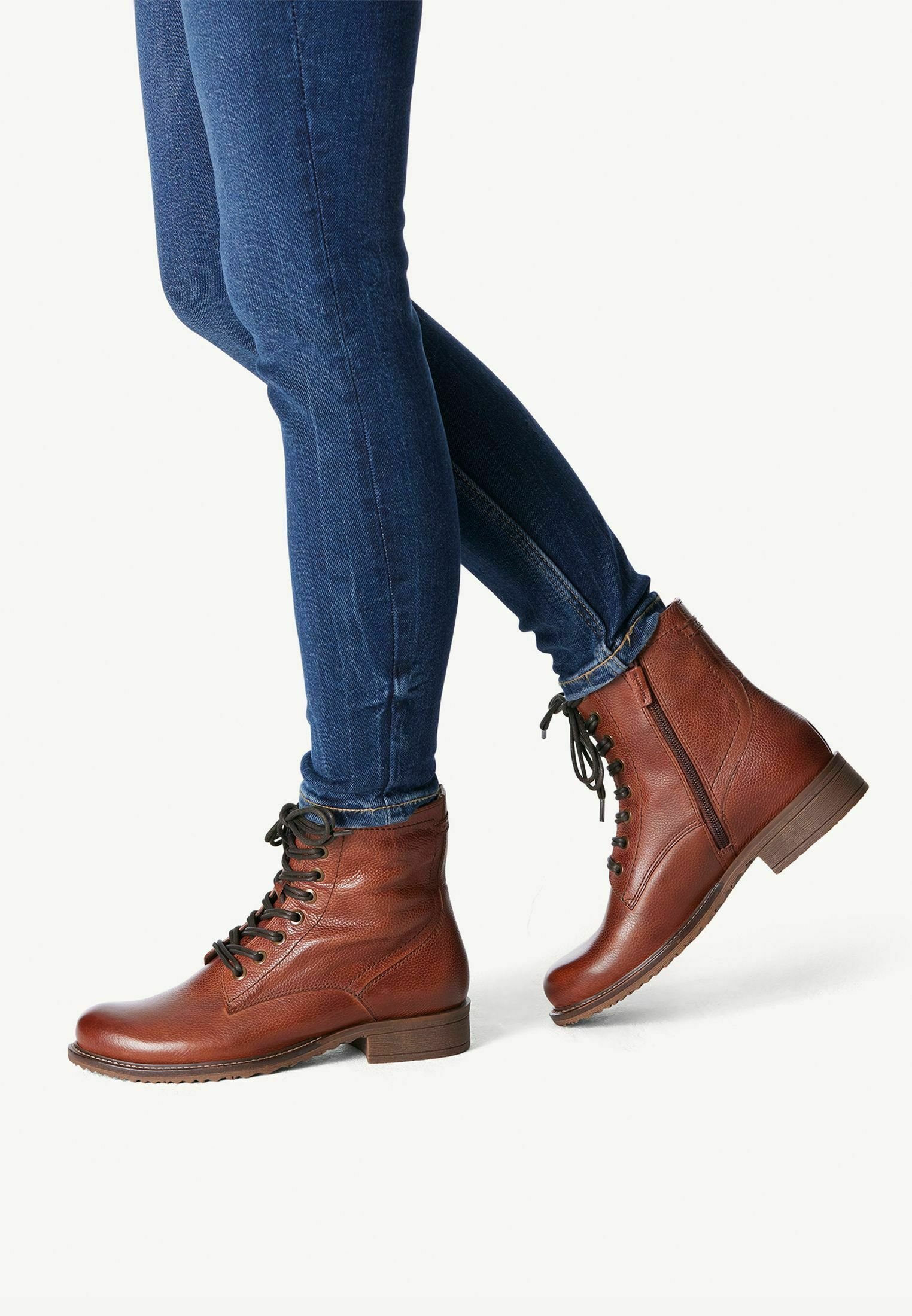 Lace-up ankle boots