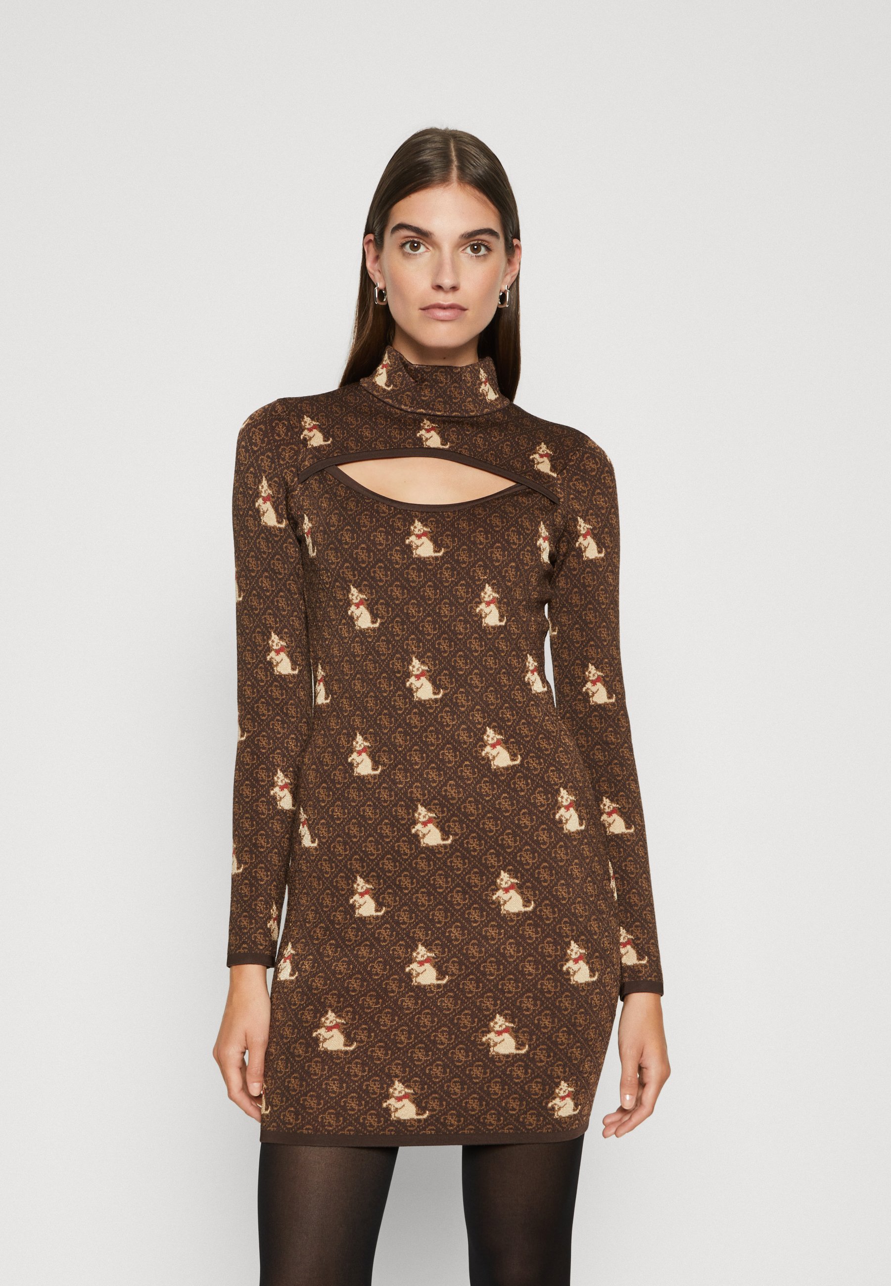 QUATTRO KITTY CUT OUT DRESS - Shift dress