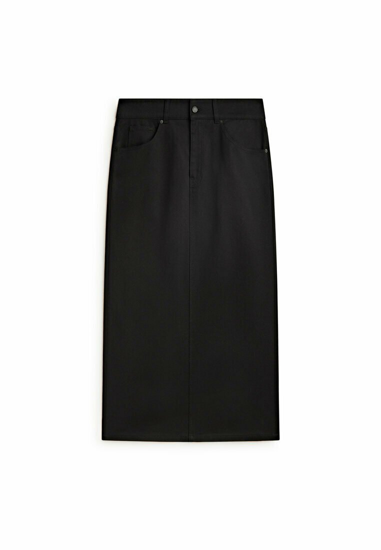 MIDI WITH BACK VENT - A-line skirt
