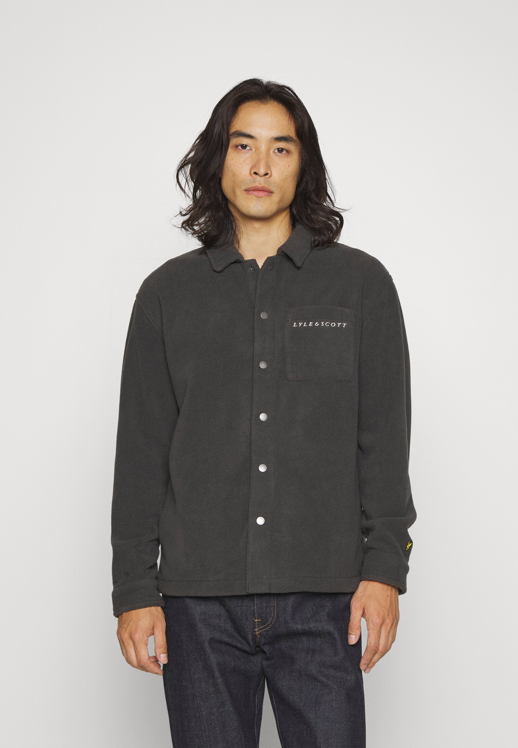 EMBROIDERED OVERSHIRT - Fleece jacket