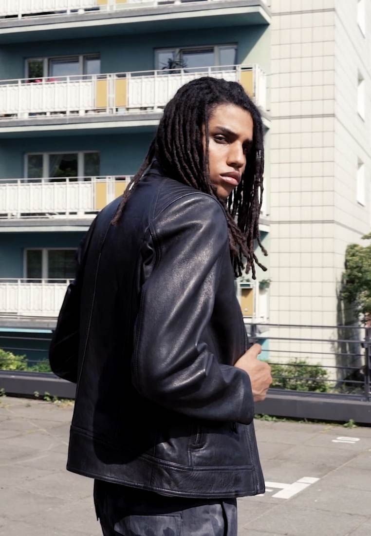 RACER JACKET - Leather jacket