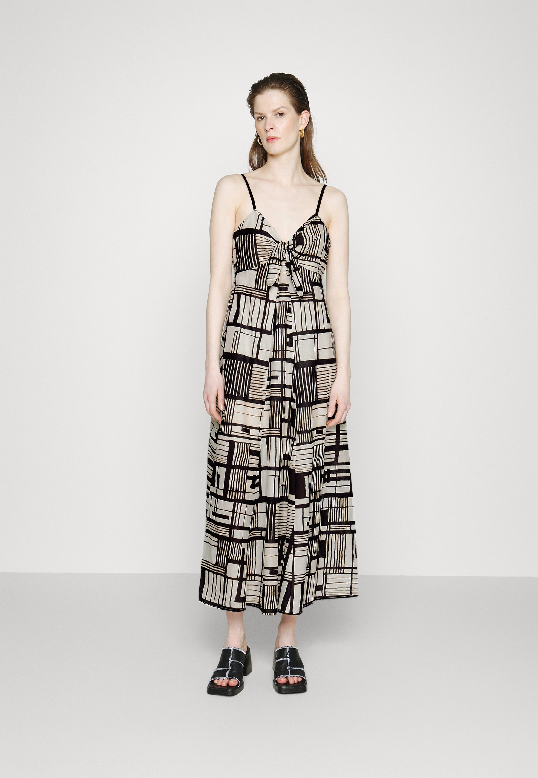 PRNT TIE FRONT VOILE DRESS - Cocktail dress / Party dress