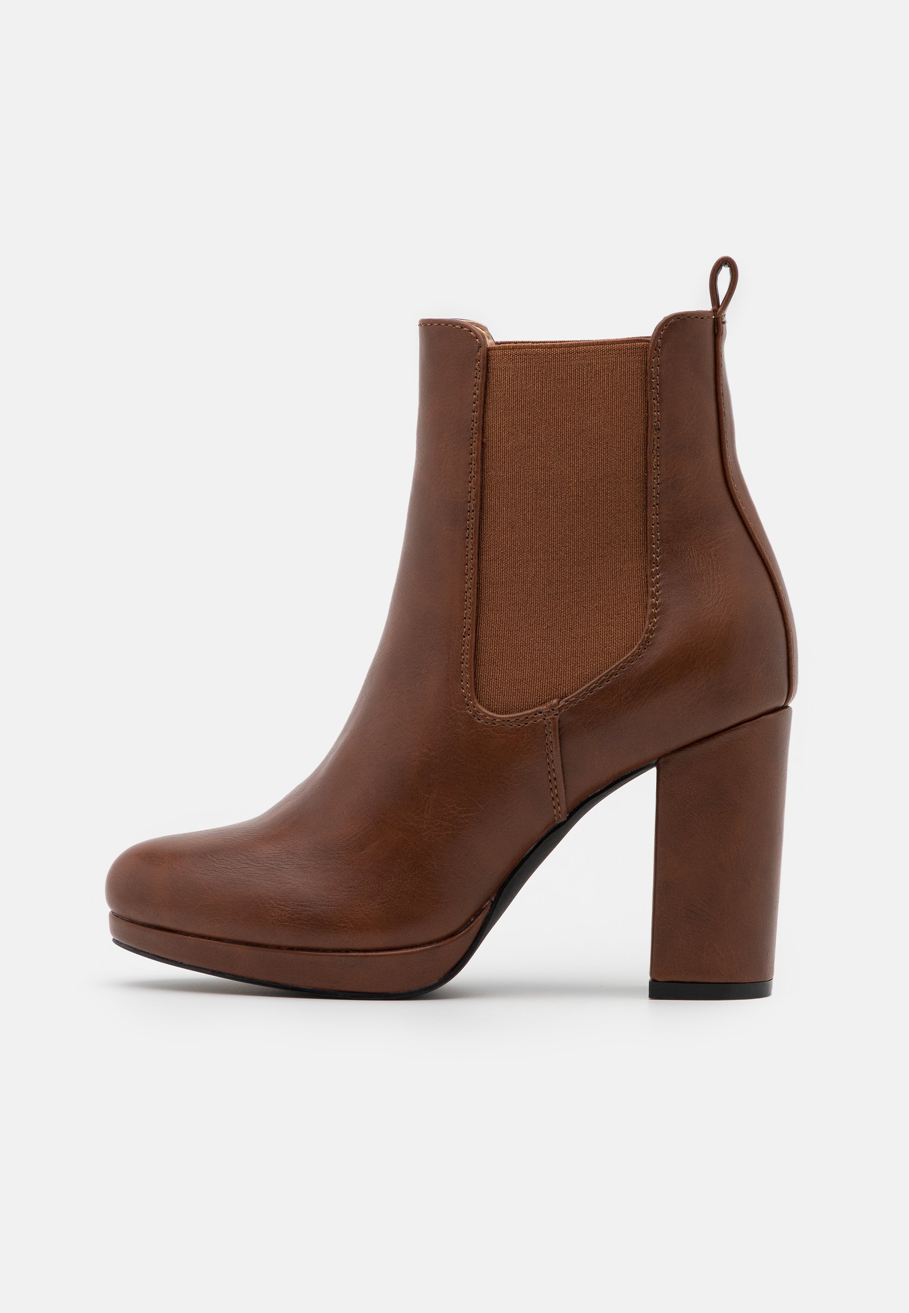 High heeled ankle boots