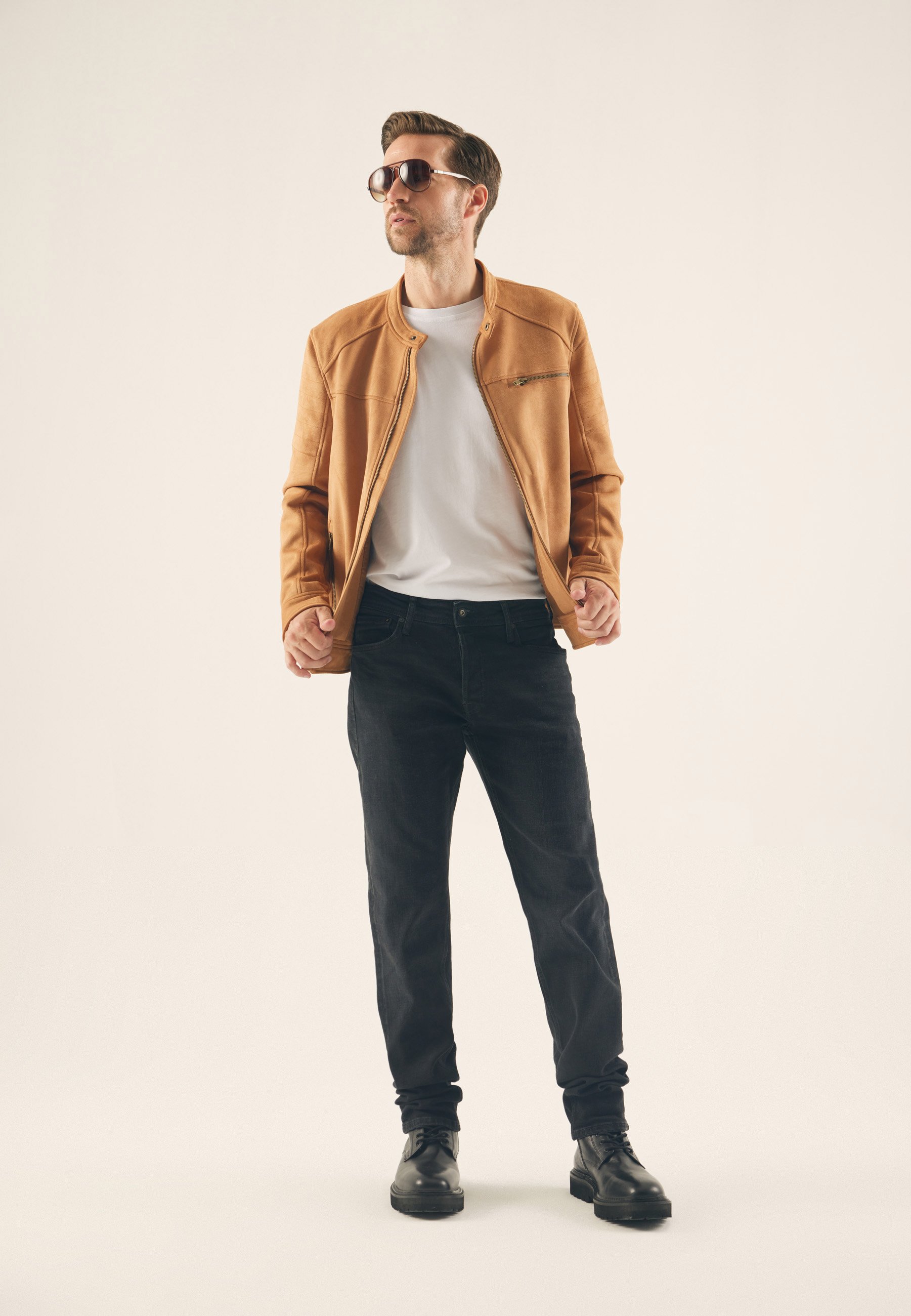 Faux leather jacket
