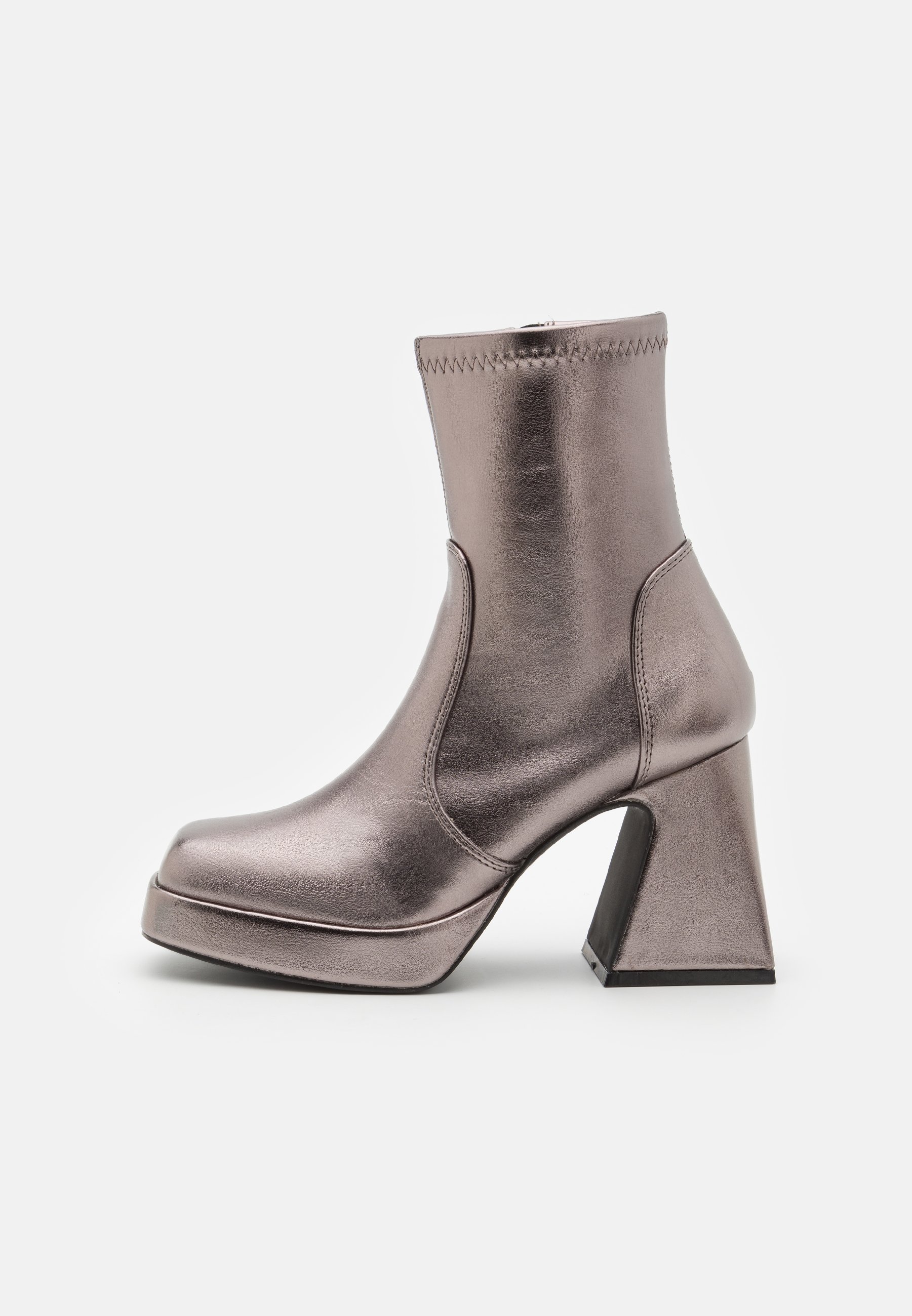 High heeled ankle boots