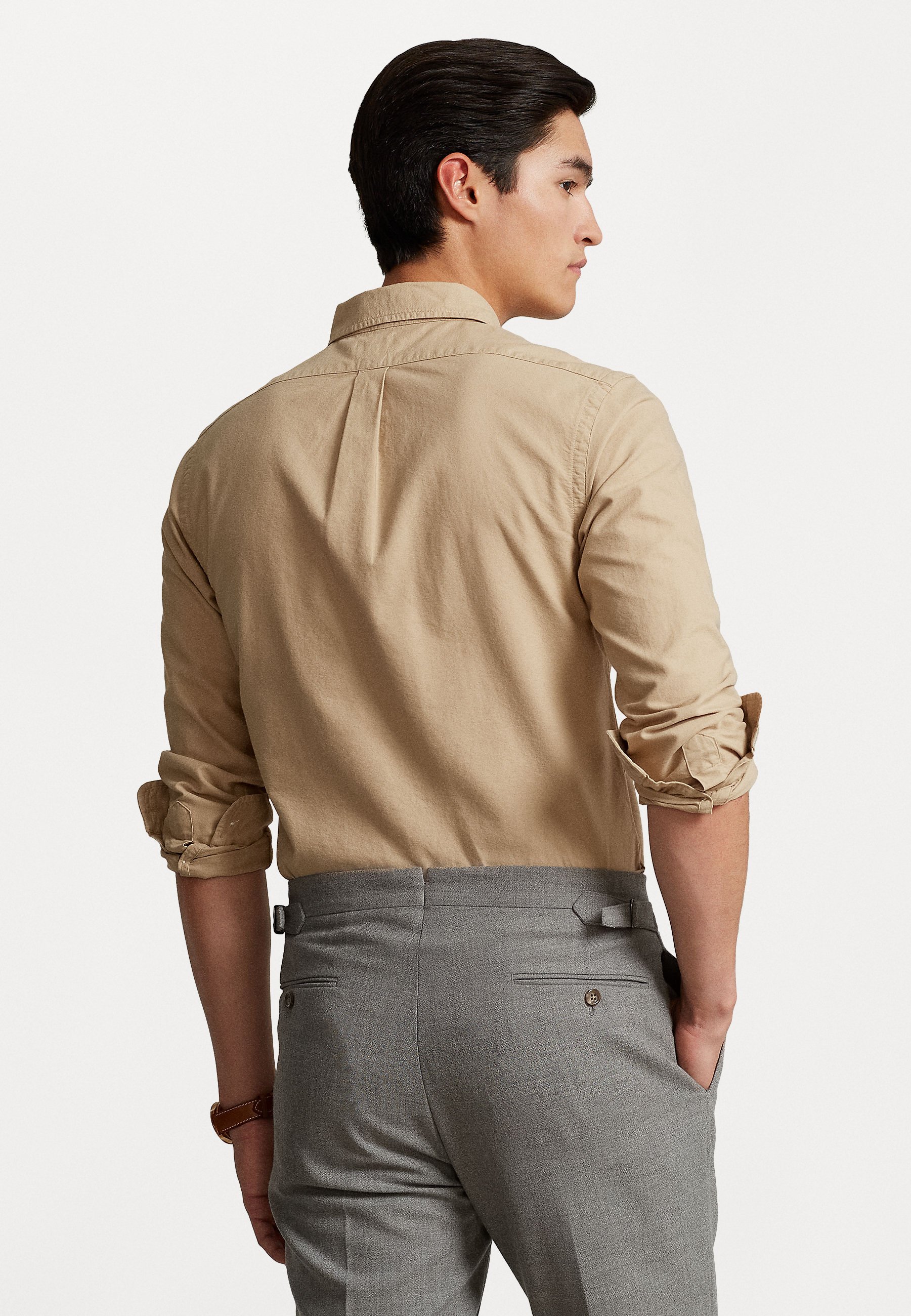 SLIM FIT GARMENT-DYED OXFORD SHIRT - Shirt