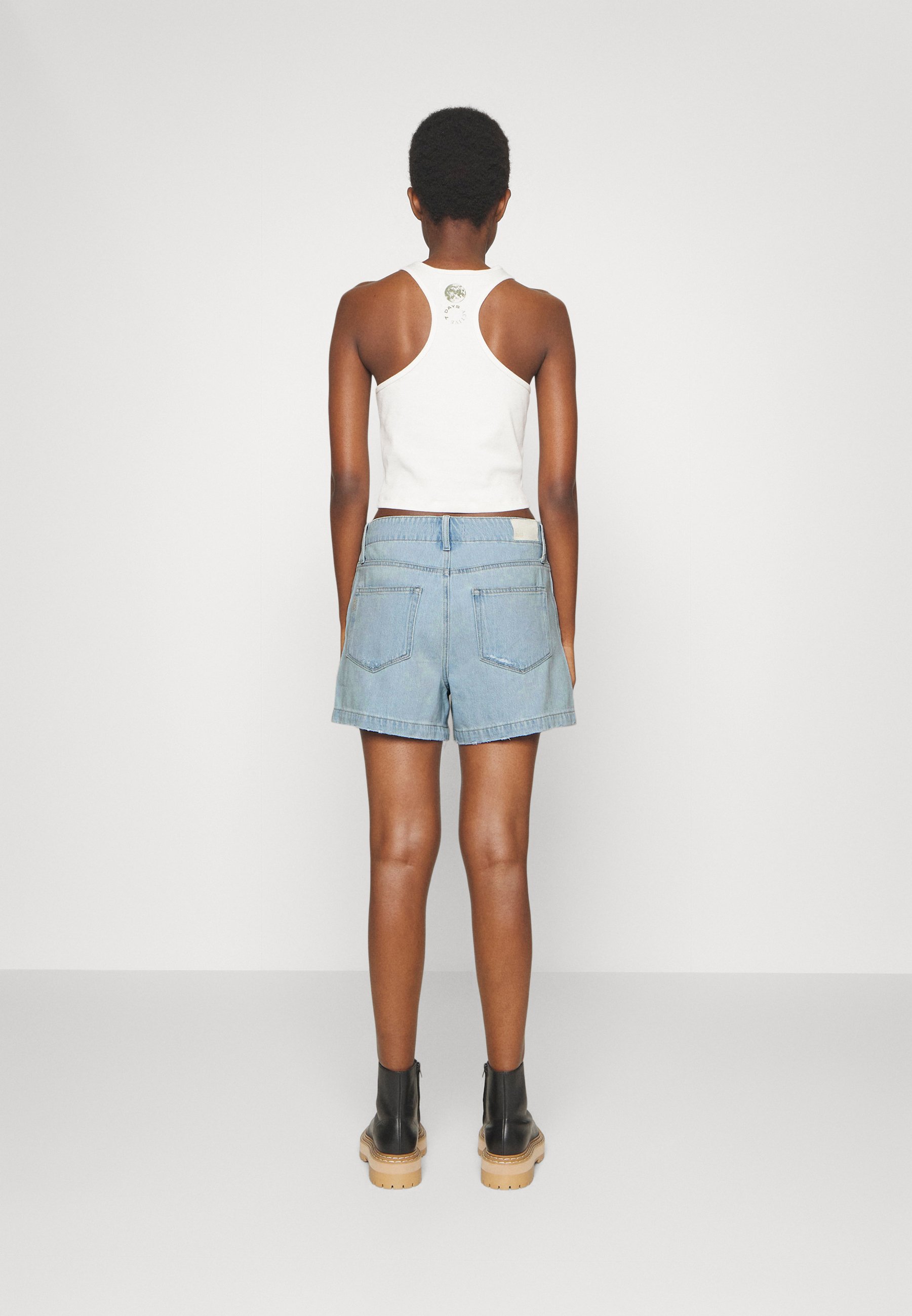 ZOEY SHORT TIE - Denim shorts