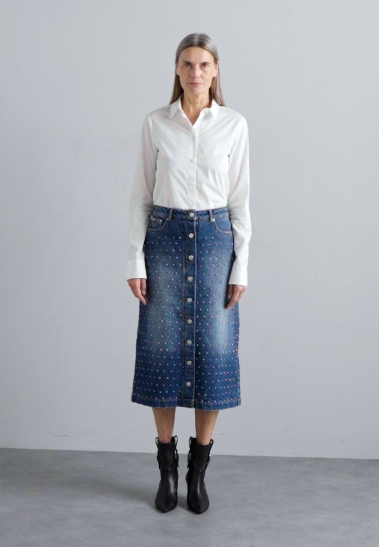 LALLY - Denim skirt