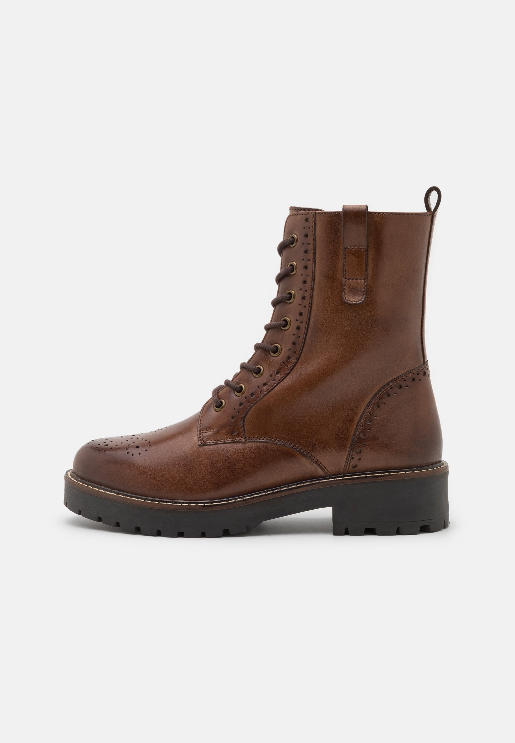 LEATHER- Platform ankle boots