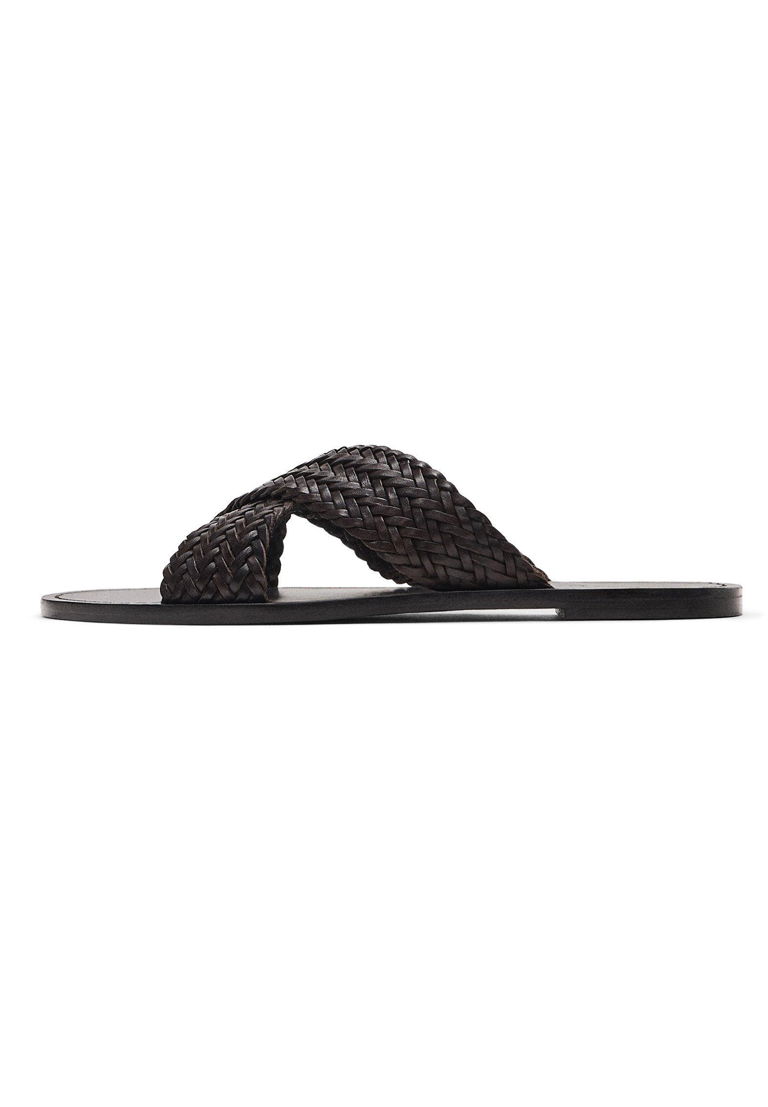 CROSSOVER VAMP PLAITED- Mules