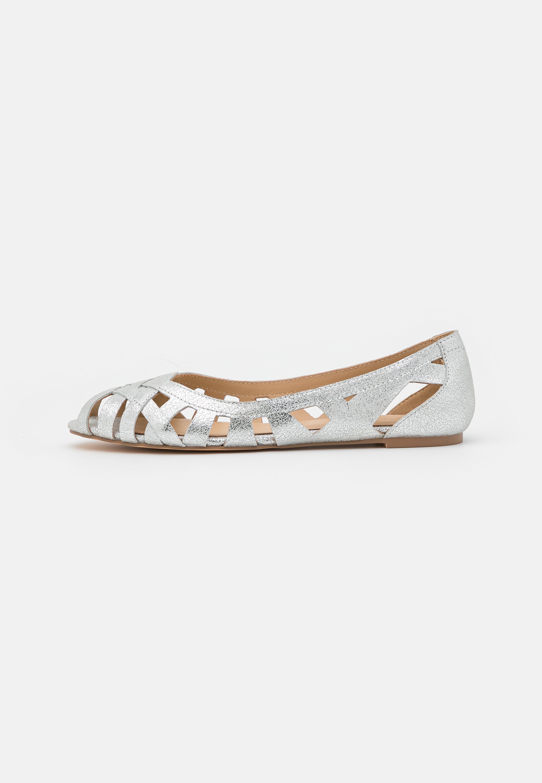 LEATHER - Peeptoe ballet pumps