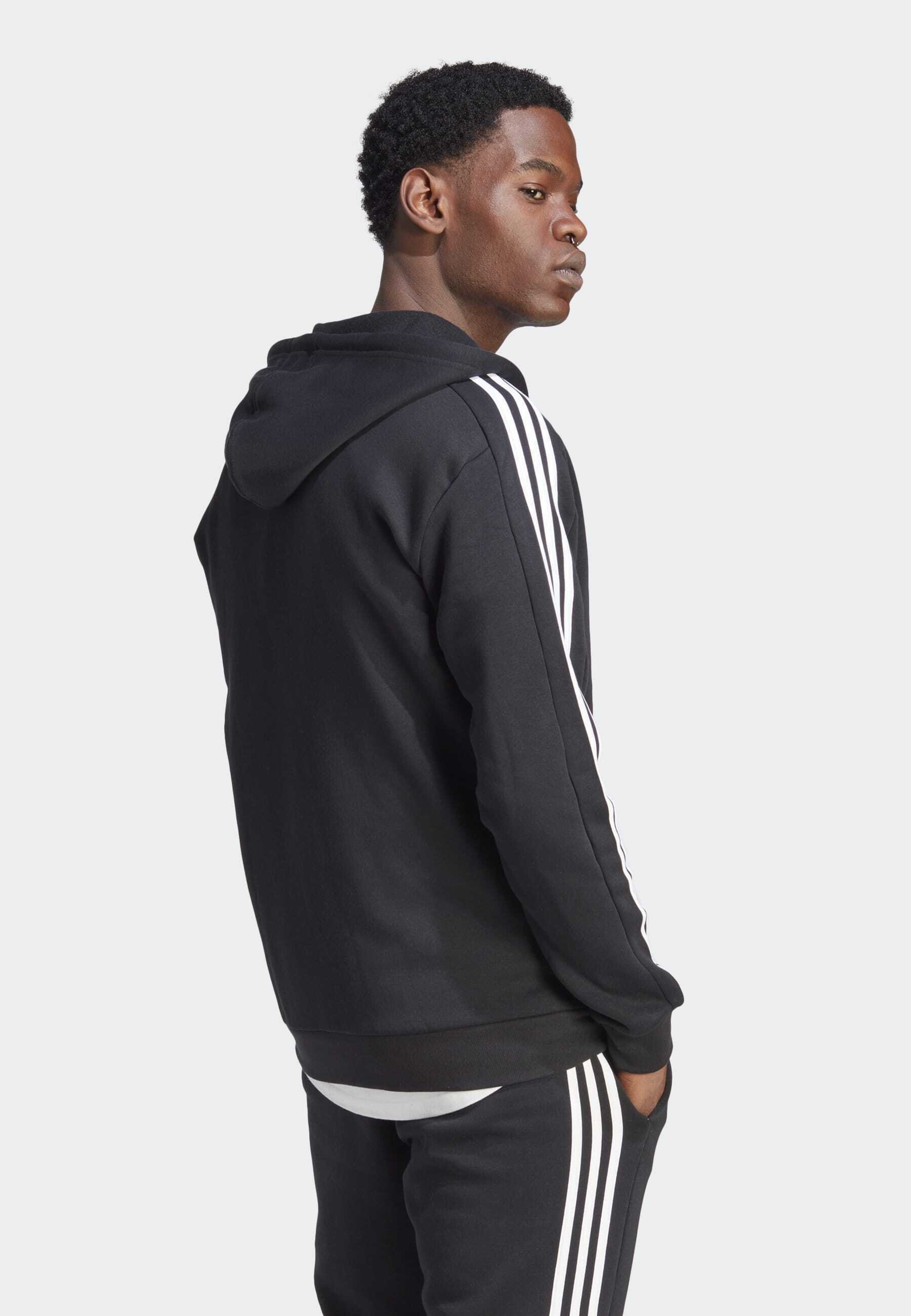 ESSENTIALS 3-STRIPES FULL-ZIP - Zip-up sweatshirt
