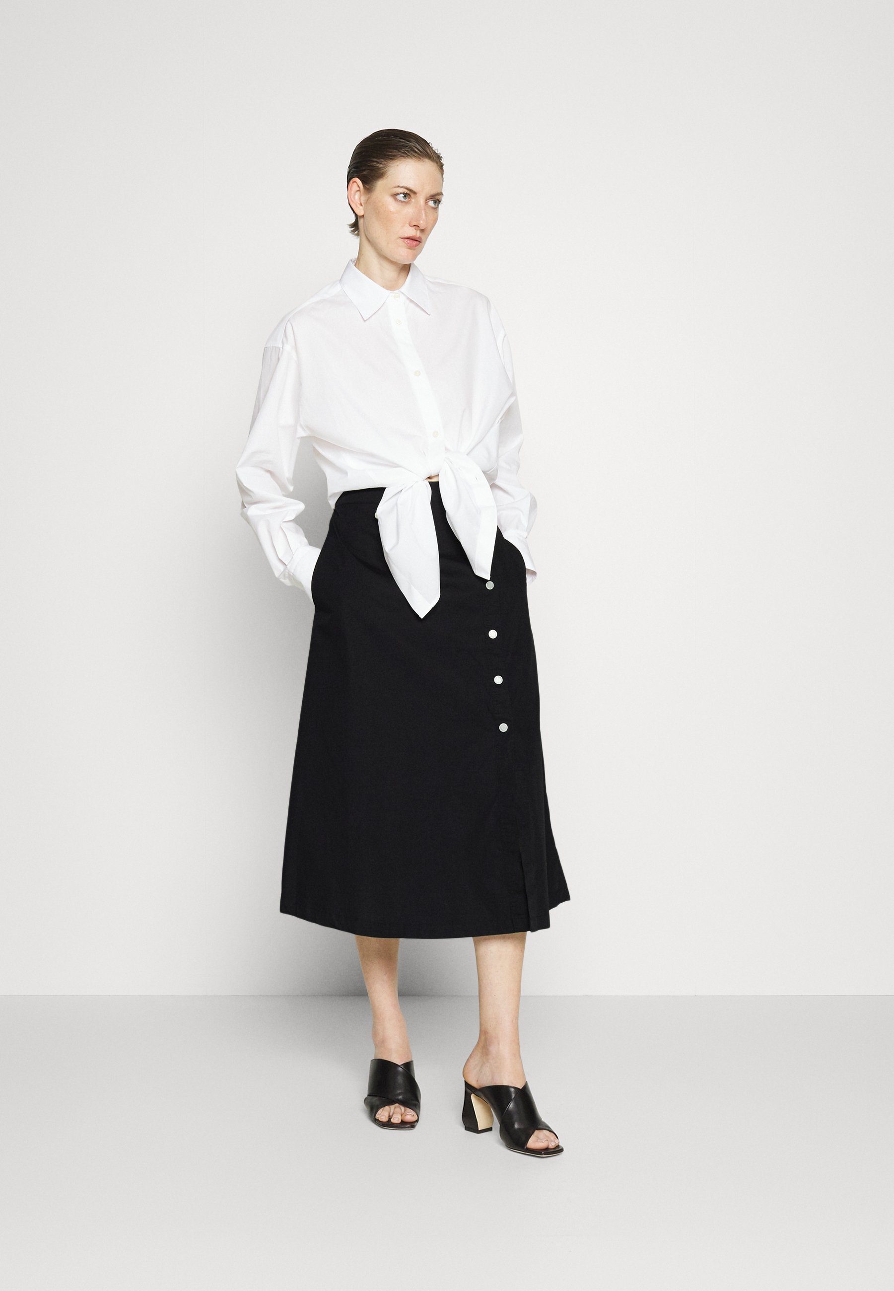 POPLIN- Wrap skirt