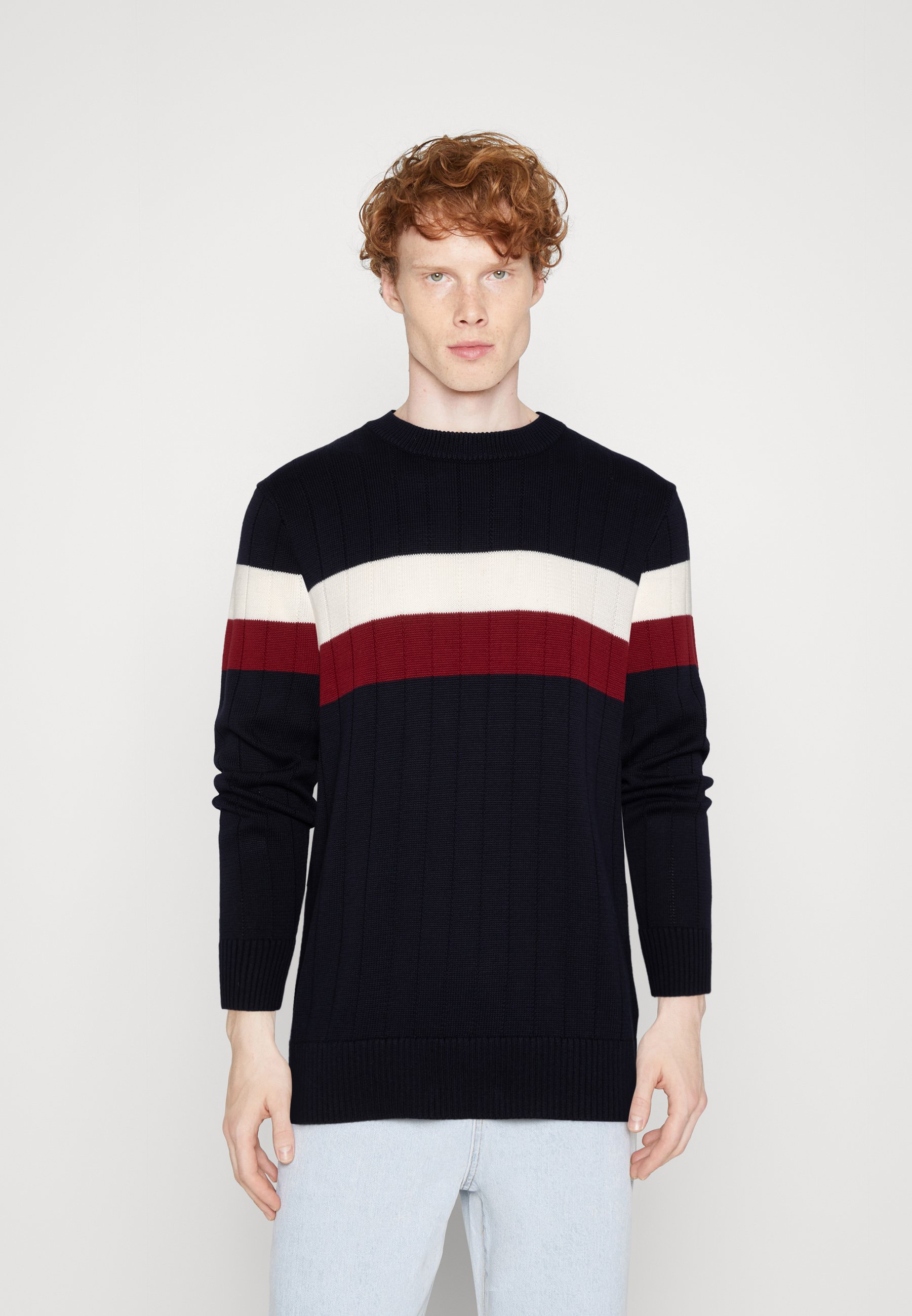 COLOURBLOCK STRUCTURE C NECK - Jumper